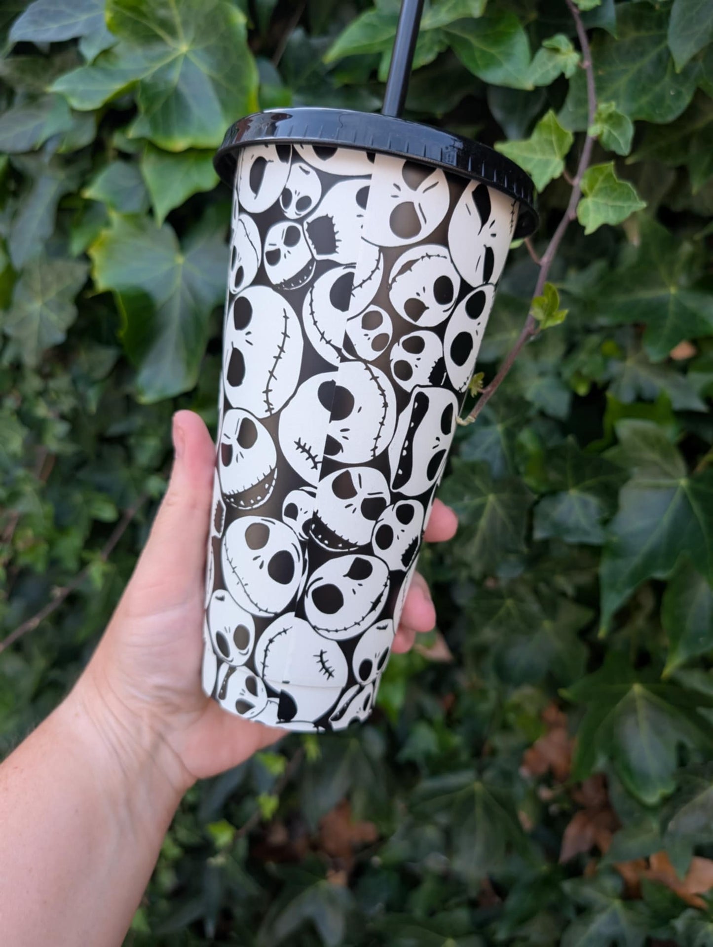 Jack Skellington Halloween 24oz Glow in the Dark Cold Cup