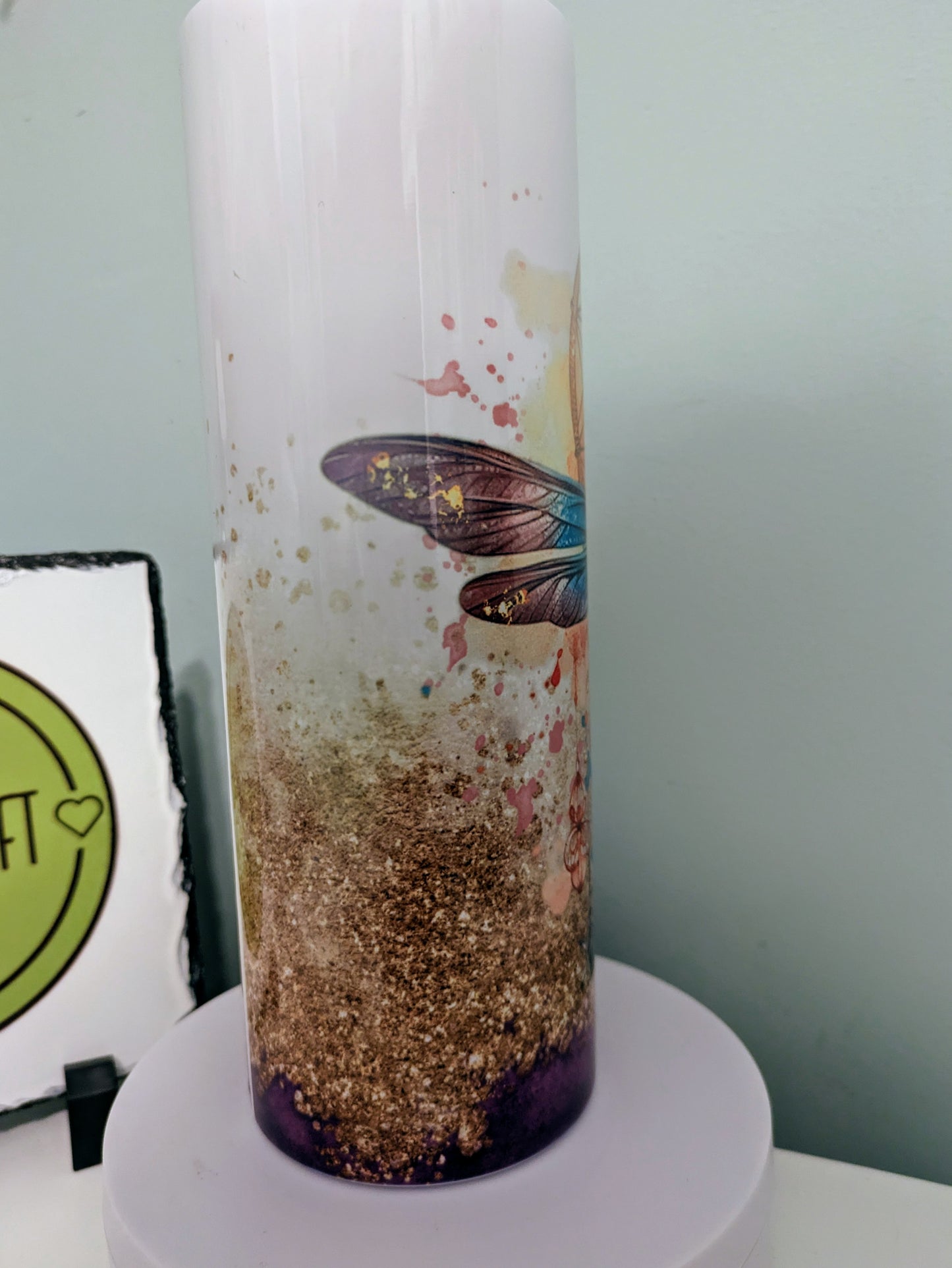 Dragonfly dreamcatcher skinny tumbler