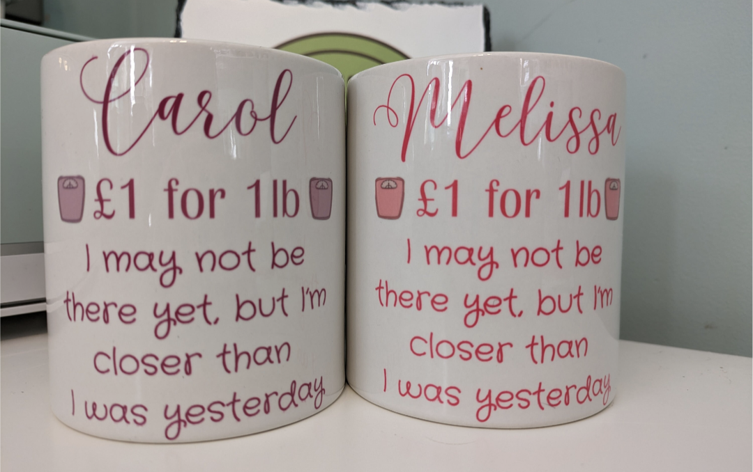 Weight loss motivation ceramic money bank
