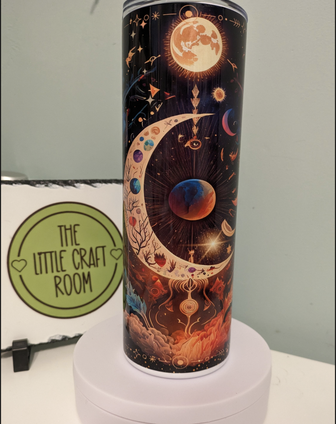 Celestial moon skinny tumbler