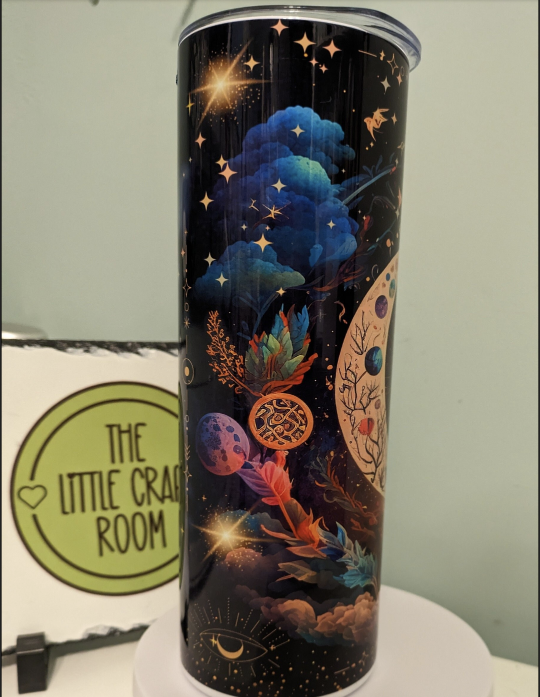 Celestial moon skinny tumbler
