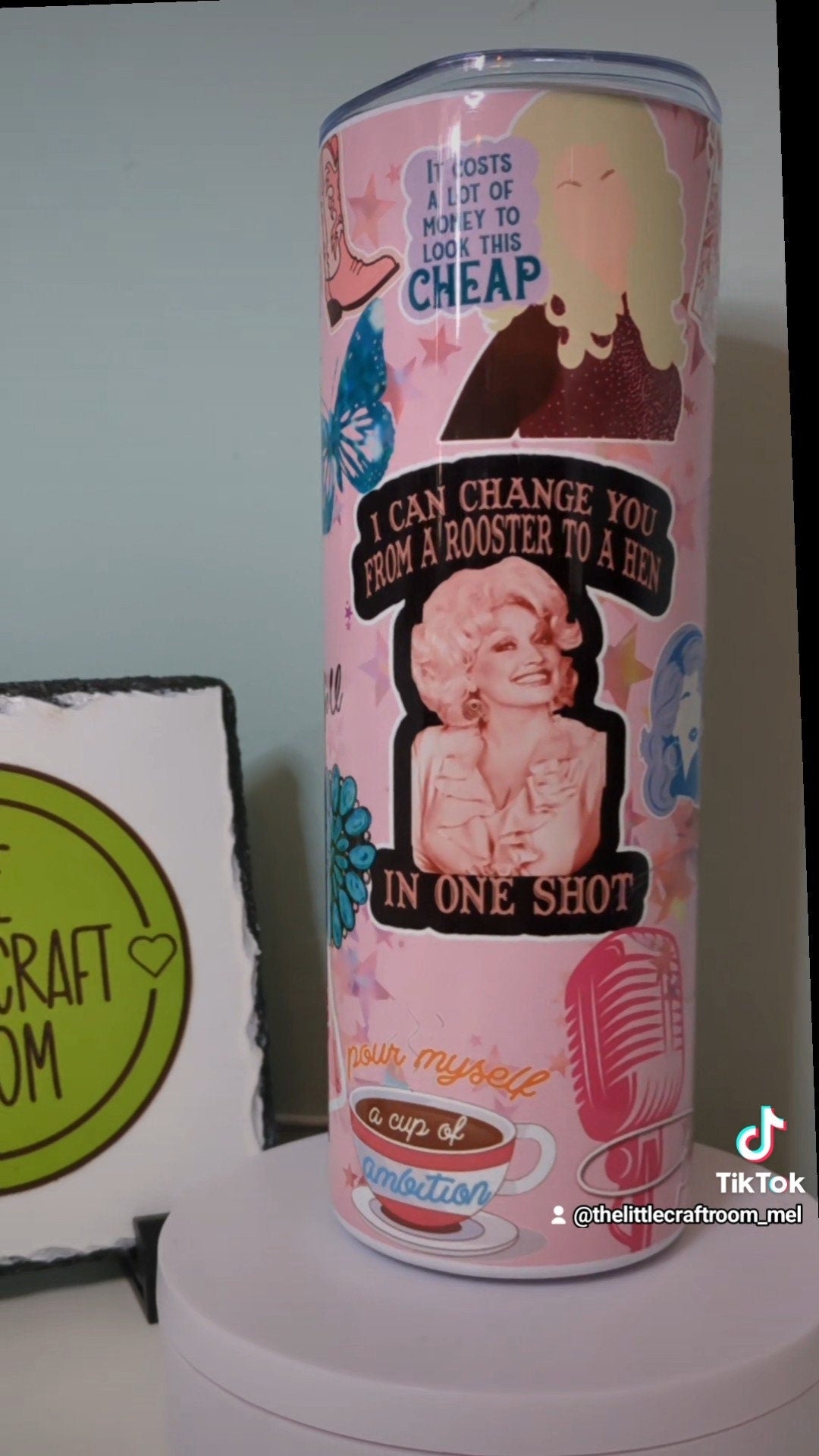 Dolly Parton tumbler. 20oz tumbler. Dolly fan. Dolly lover. Parton. Country music gift. Music lover gift