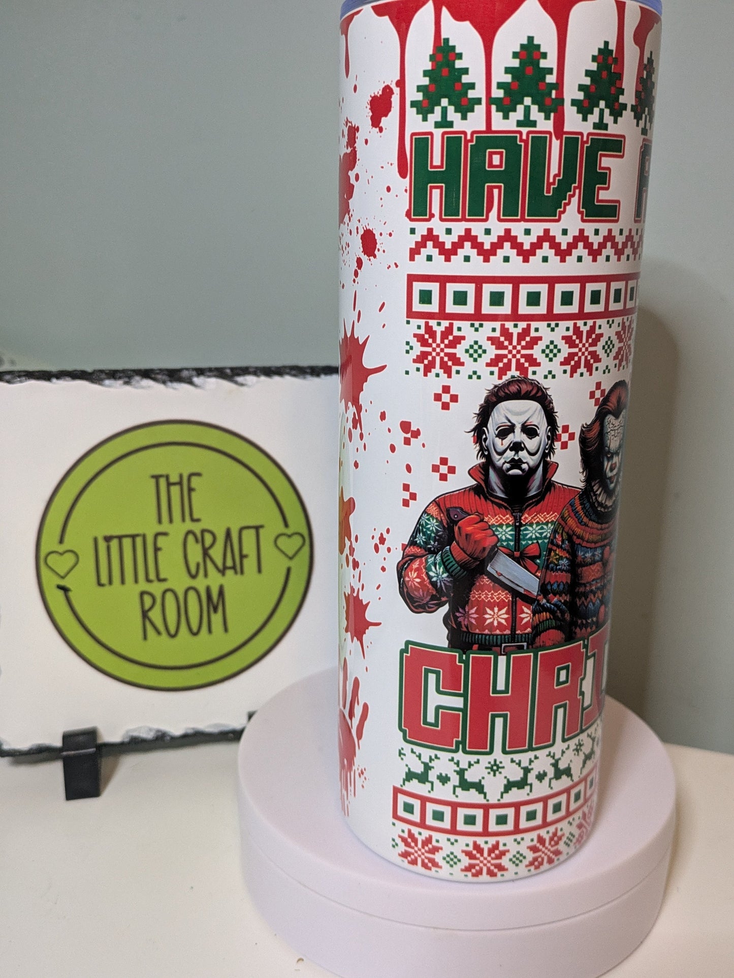 Horror fan. Horror gift. Little shop of horror. Freddie. Secret santa. Serial killer merch. Skinny tumbler. Coffee cup.