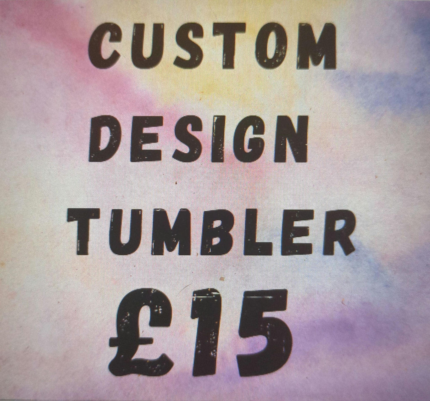 Custom design 20oz tumbler. Bring your ideas to life!
