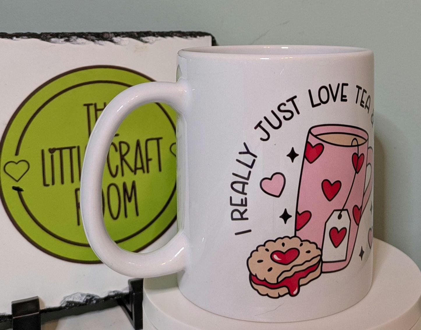 Tea lover. Biscuit lover. Office worker gift. Mental health. Anxiety. Neurodivergent. Pink pony. Funny meme mug. Best friend gift.