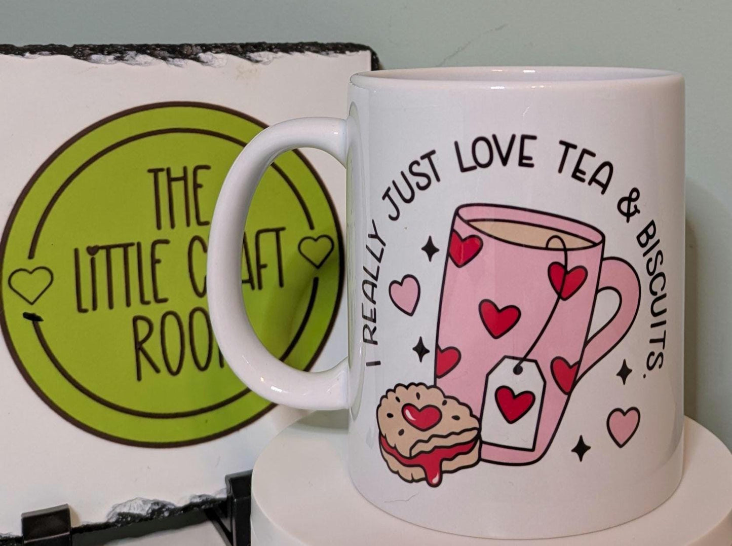 Tea lover. Biscuit lover. Office worker gift. Mental health. Anxiety. Neurodivergent. Pink pony. Funny meme mug. Best friend gift.