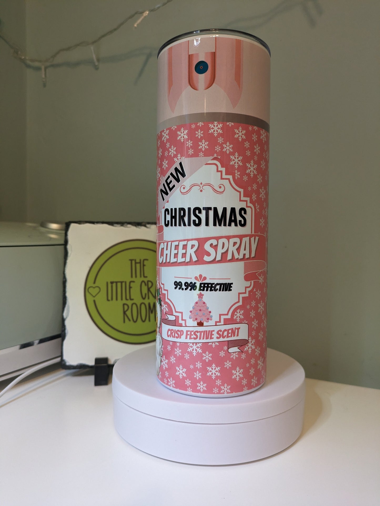 Christmas cheer pink tumbler