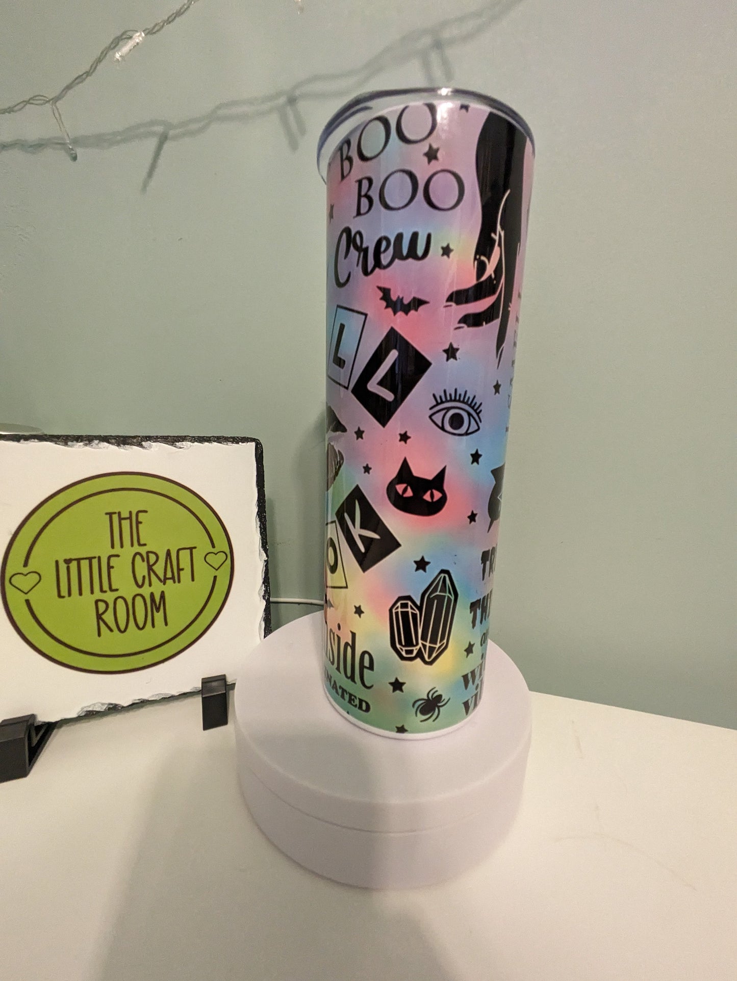 Spell book witch skinny tumbler gift
