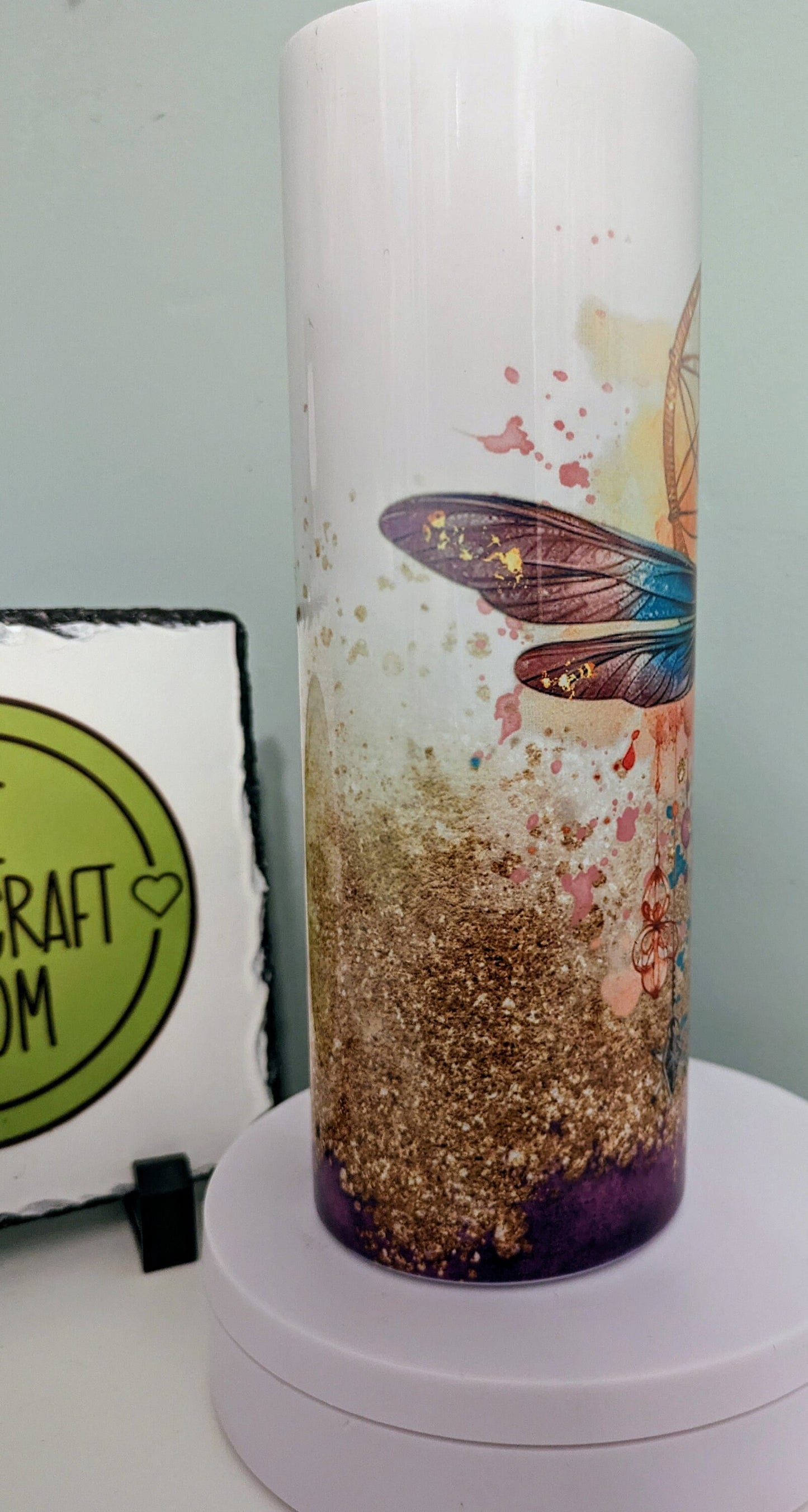 Dragonfly dreamcatcher skinny tumbler gift
