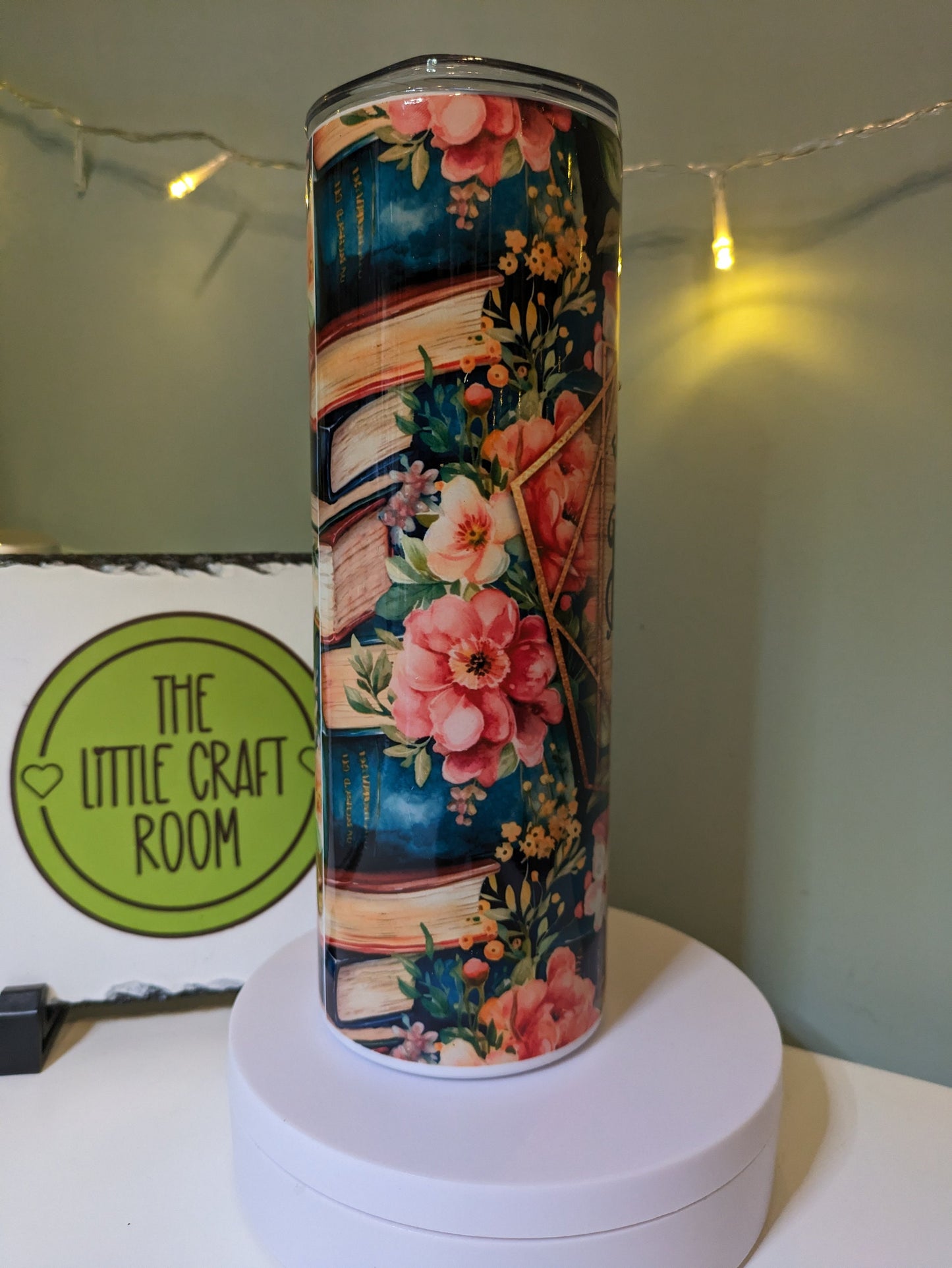 Easily distracted by books book lover skinny tumbler gift