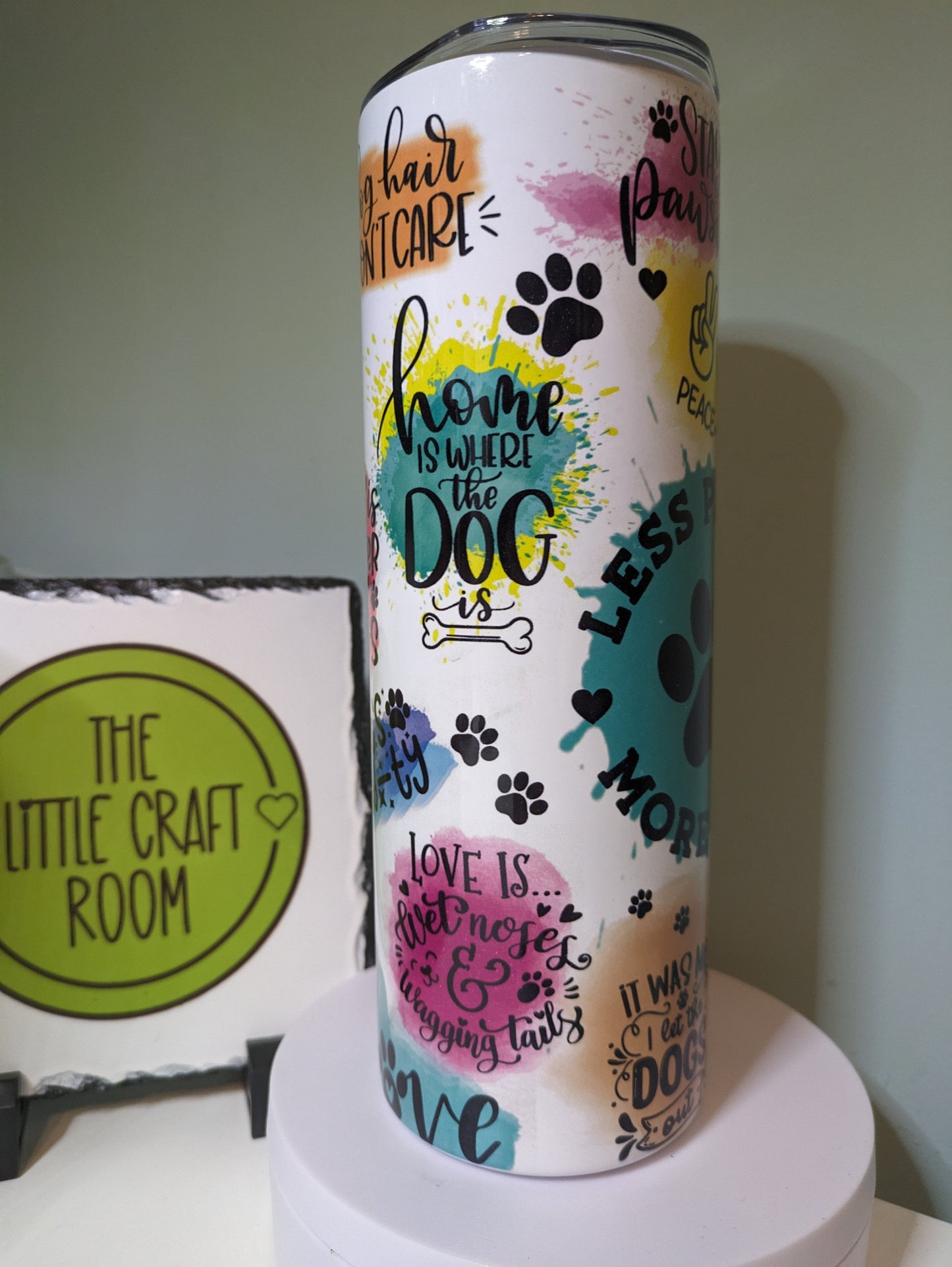 Less people more dogs dog lover quotes skinny tumbler gift