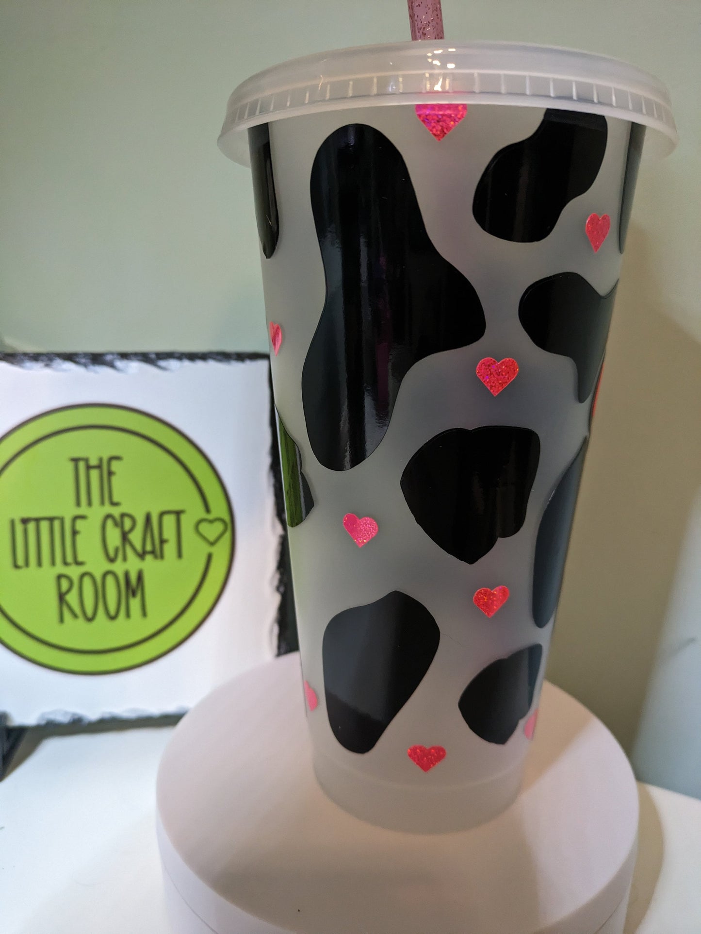 Moody Cow print Cold Cup gift