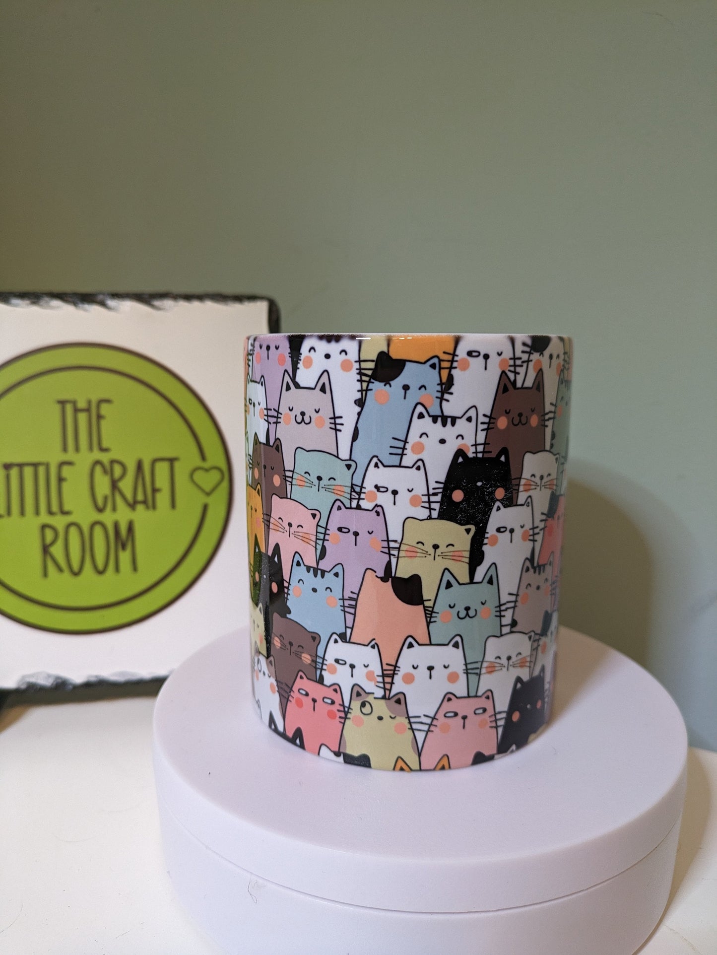 Cute cartoon cat lover gift mug