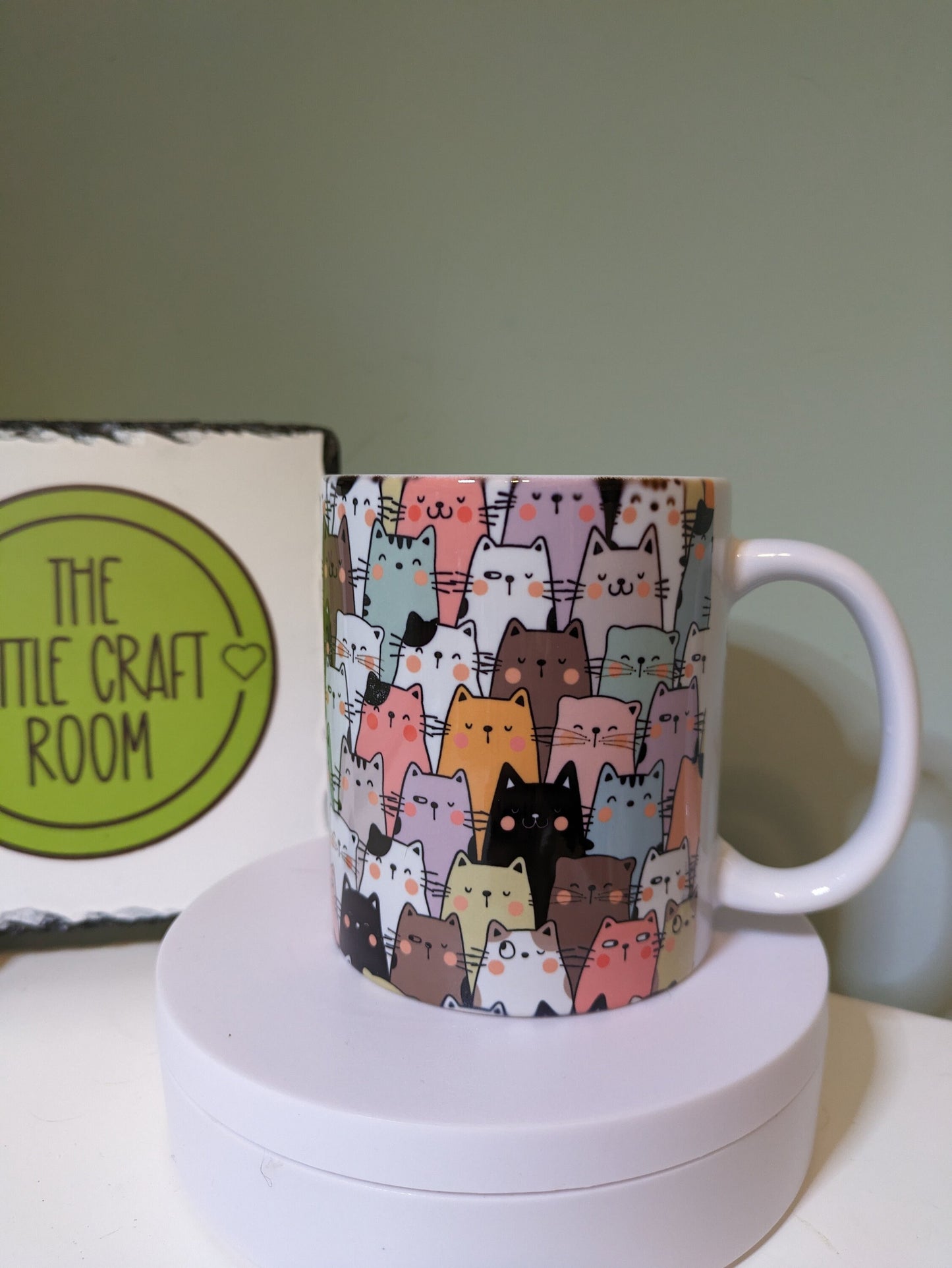 Cute cartoon cat lover gift mug