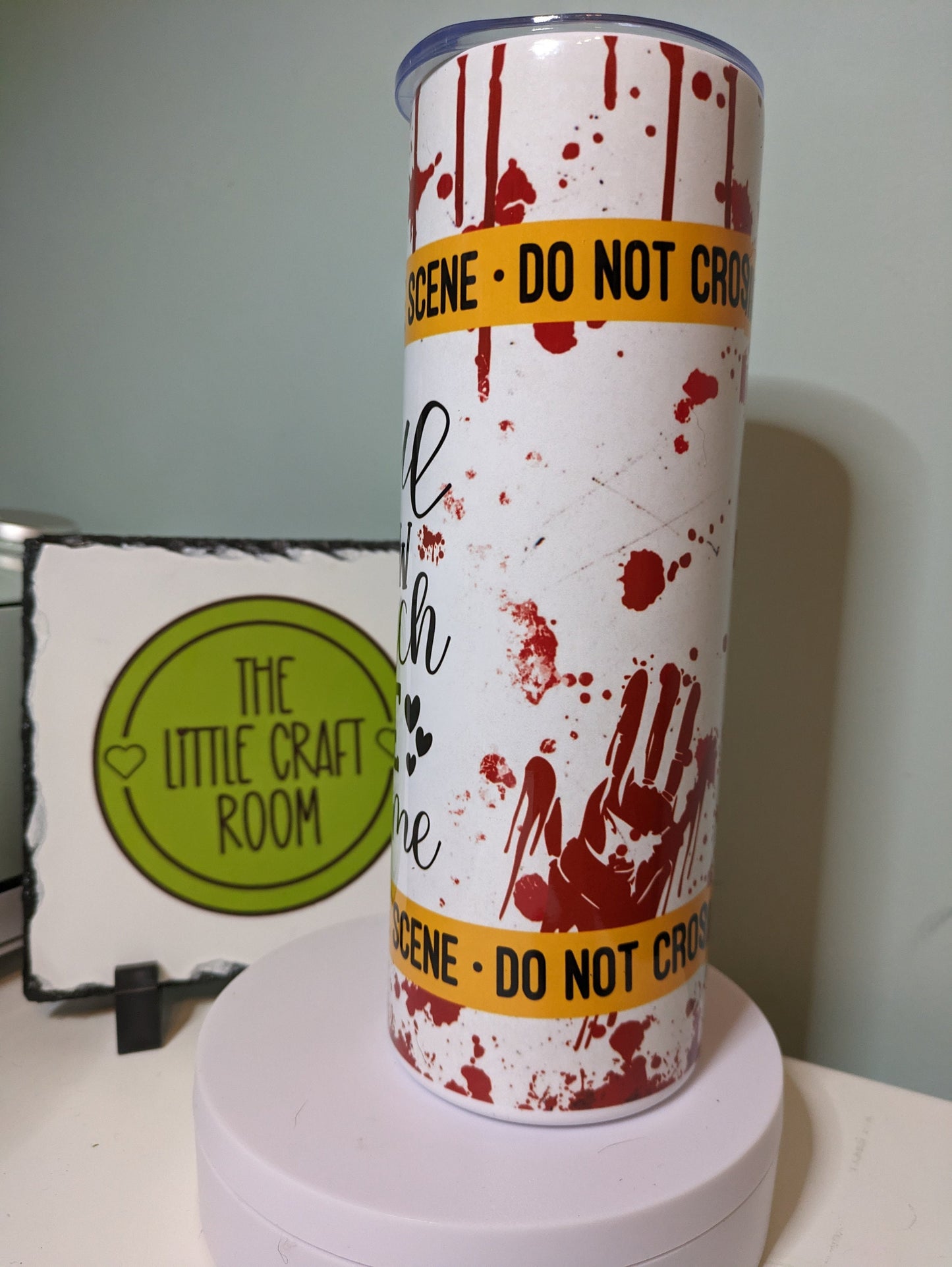Careful you know how much I love true crime TV show skinny tumbler gift
