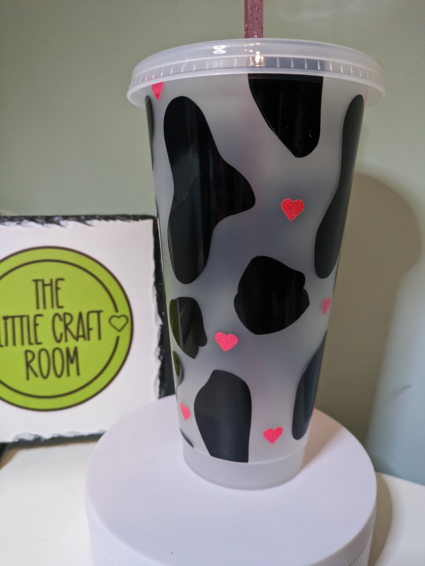 Moody Cow print Cold Cup gift