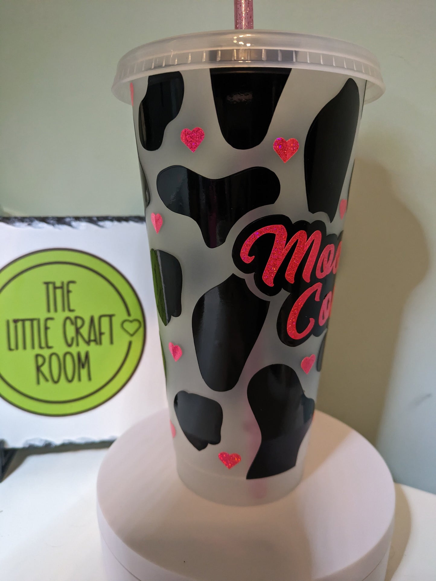 Moody Cow print Cold Cup gift