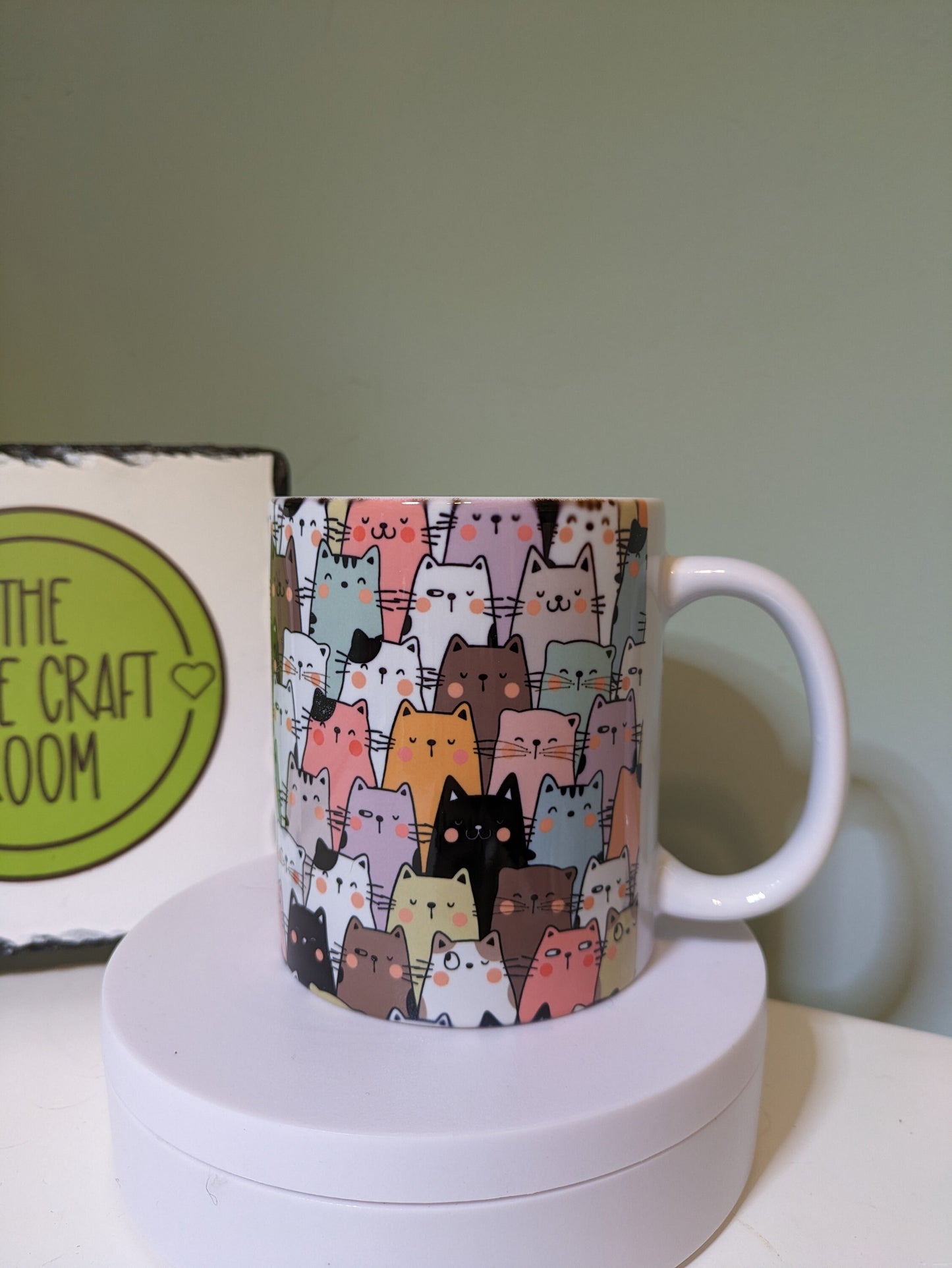 Cute cartoon cat lover gift mug