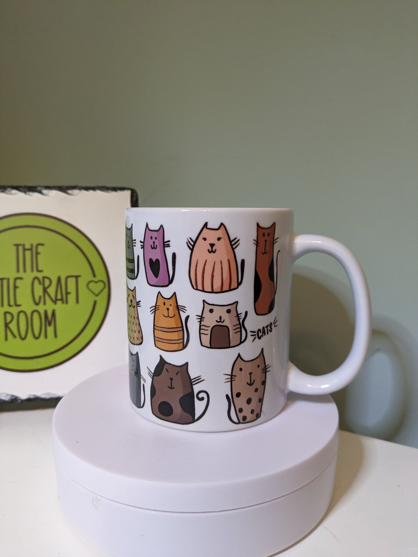 Crazy cat lady cartoon cat lover gift mug
