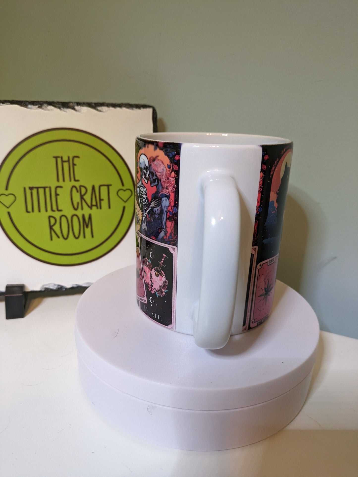 Tarot card black cat lover gift mug