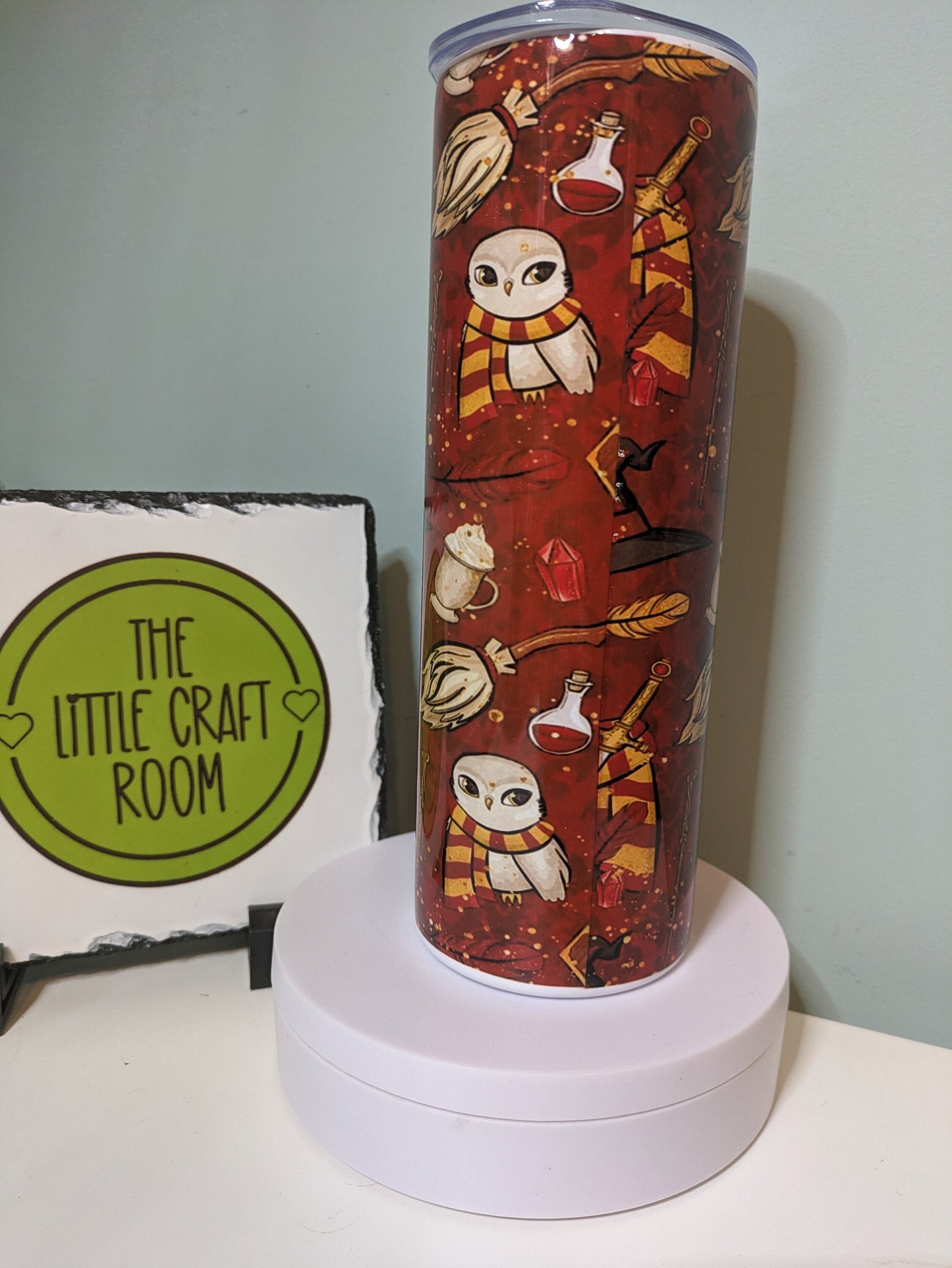 Hogwarts coffee Harry Potter wizard film skinny tumbler gift