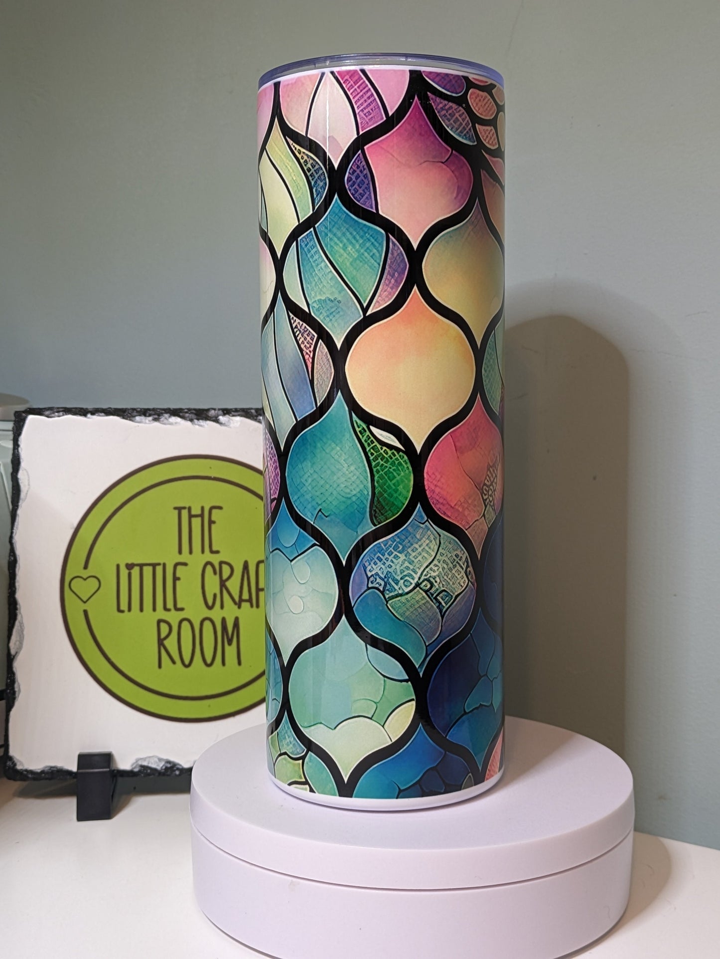 Mermaid scales ombre skinny tumbler gift