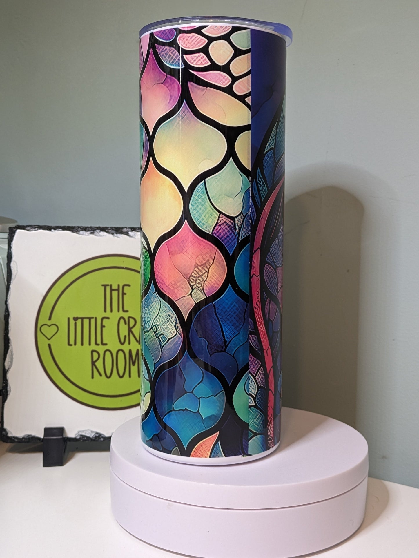 Mermaid scales ombre skinny tumbler gift