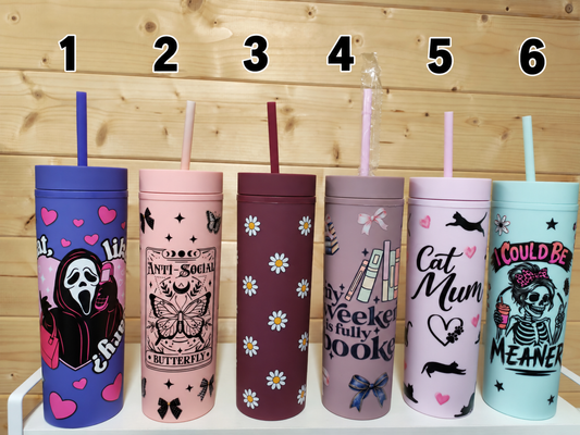 Week 1 – Plastic Skinny Tumblers