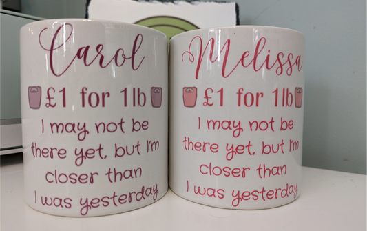Weight loss motivation ceramic money bank