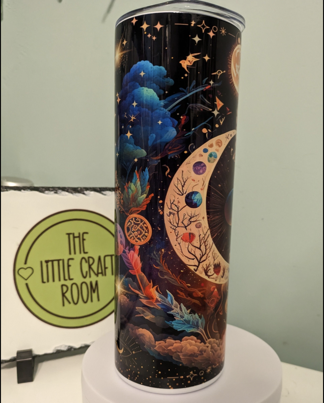 Celestial moon skinny tumbler