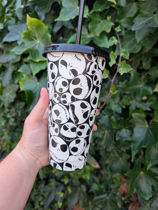 Jack Skellington Halloween 24oz Glow in the Dark Cold Cup