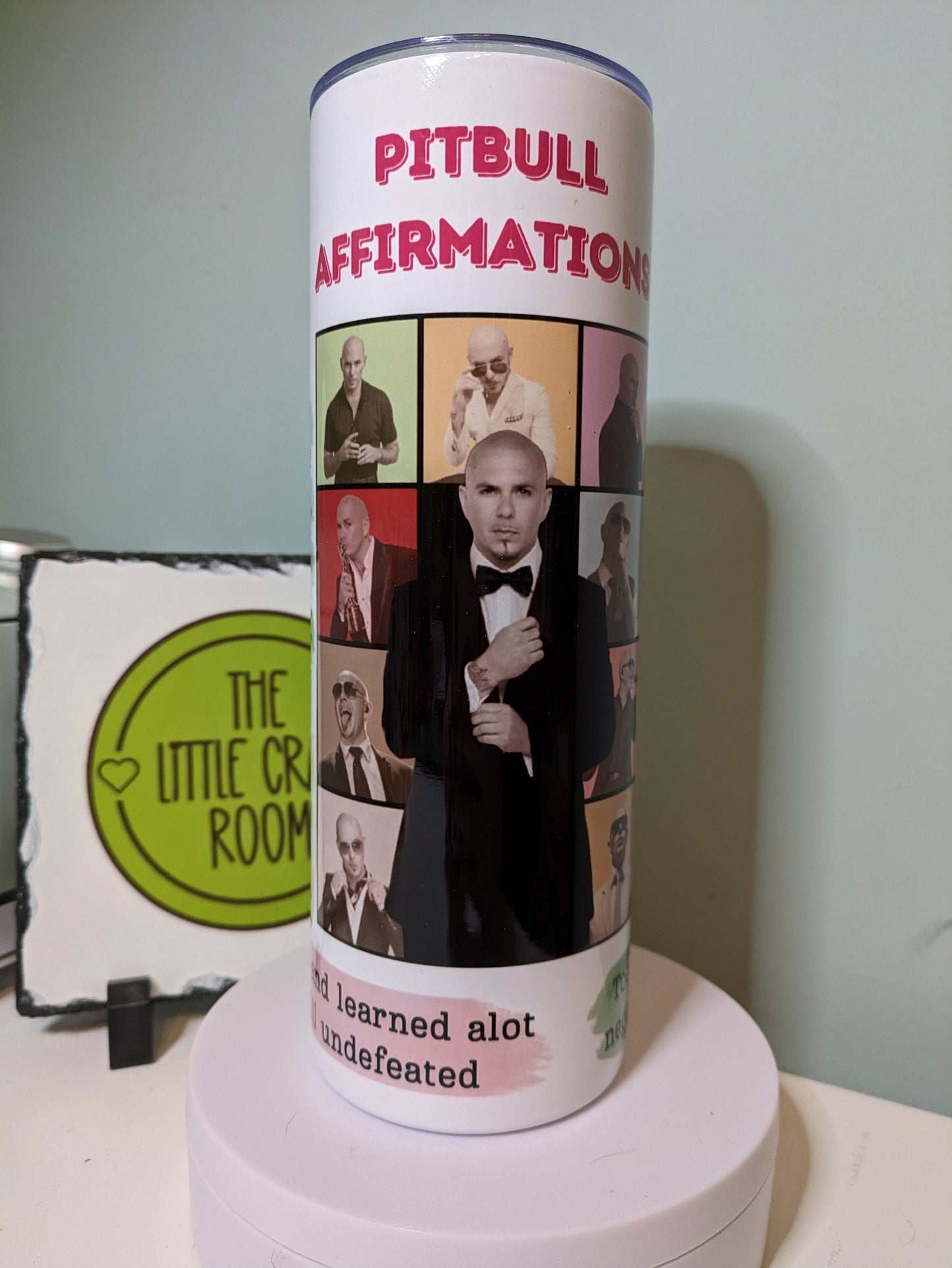Mr Worldwide Affirmations Tumbler, Funny 20oz Insulated Travel cup