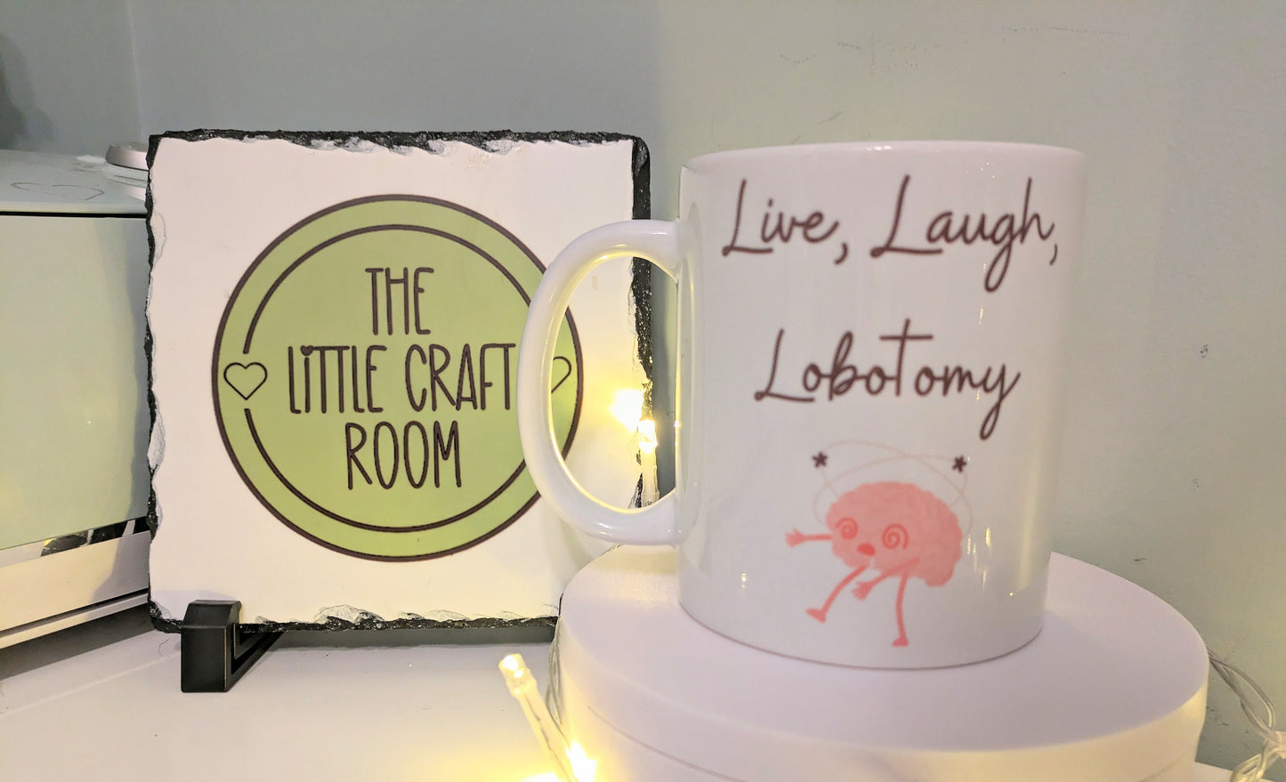 Live Laugh Lobotomy funny gift mug