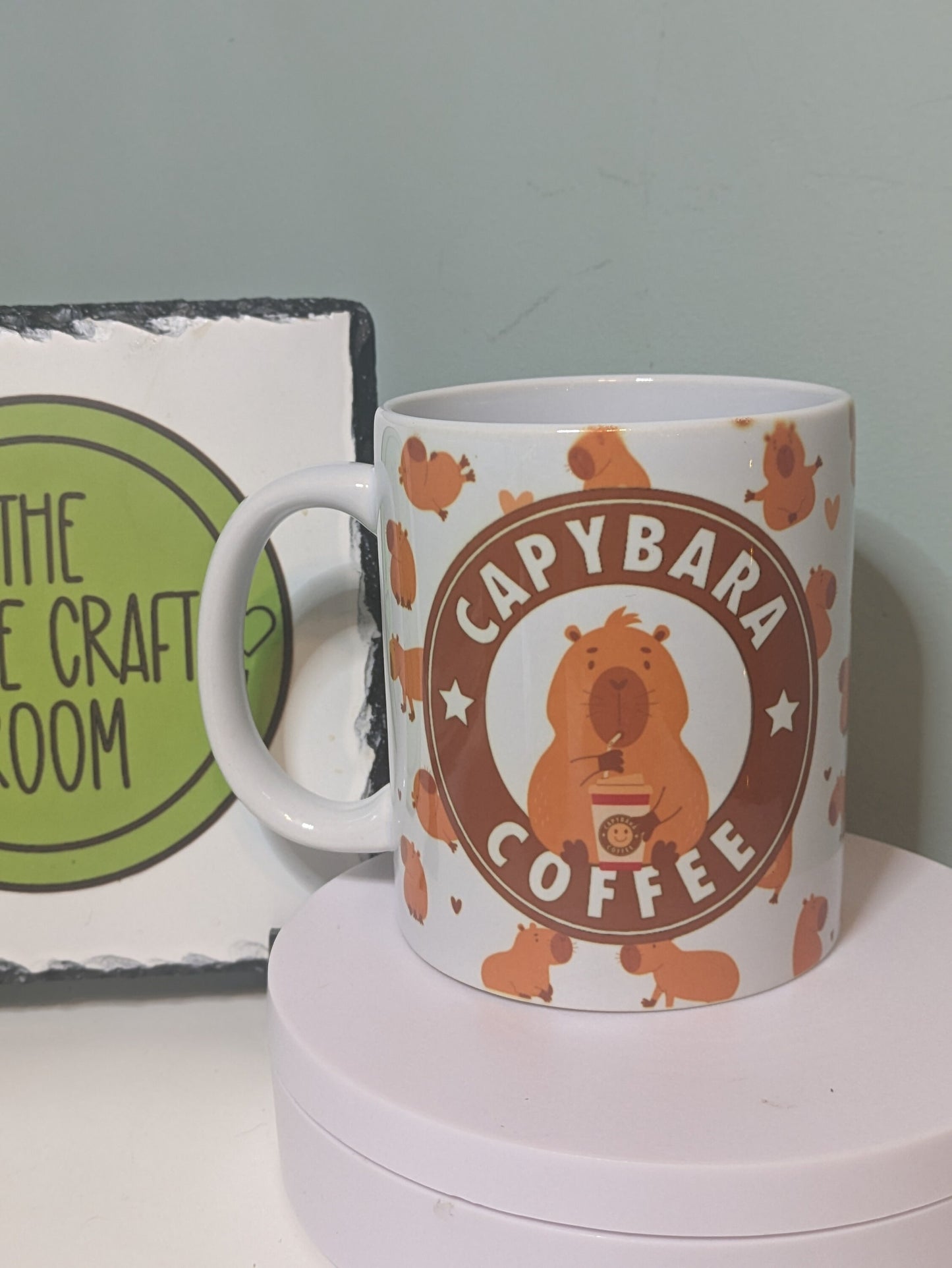 Cute Capybara coffee Mug UK - Funny, Unique Coffee & Tea Cups for Capybara Lovers! Handmade Gifts #CapybaraMug #UKGifts #HandmadeMug