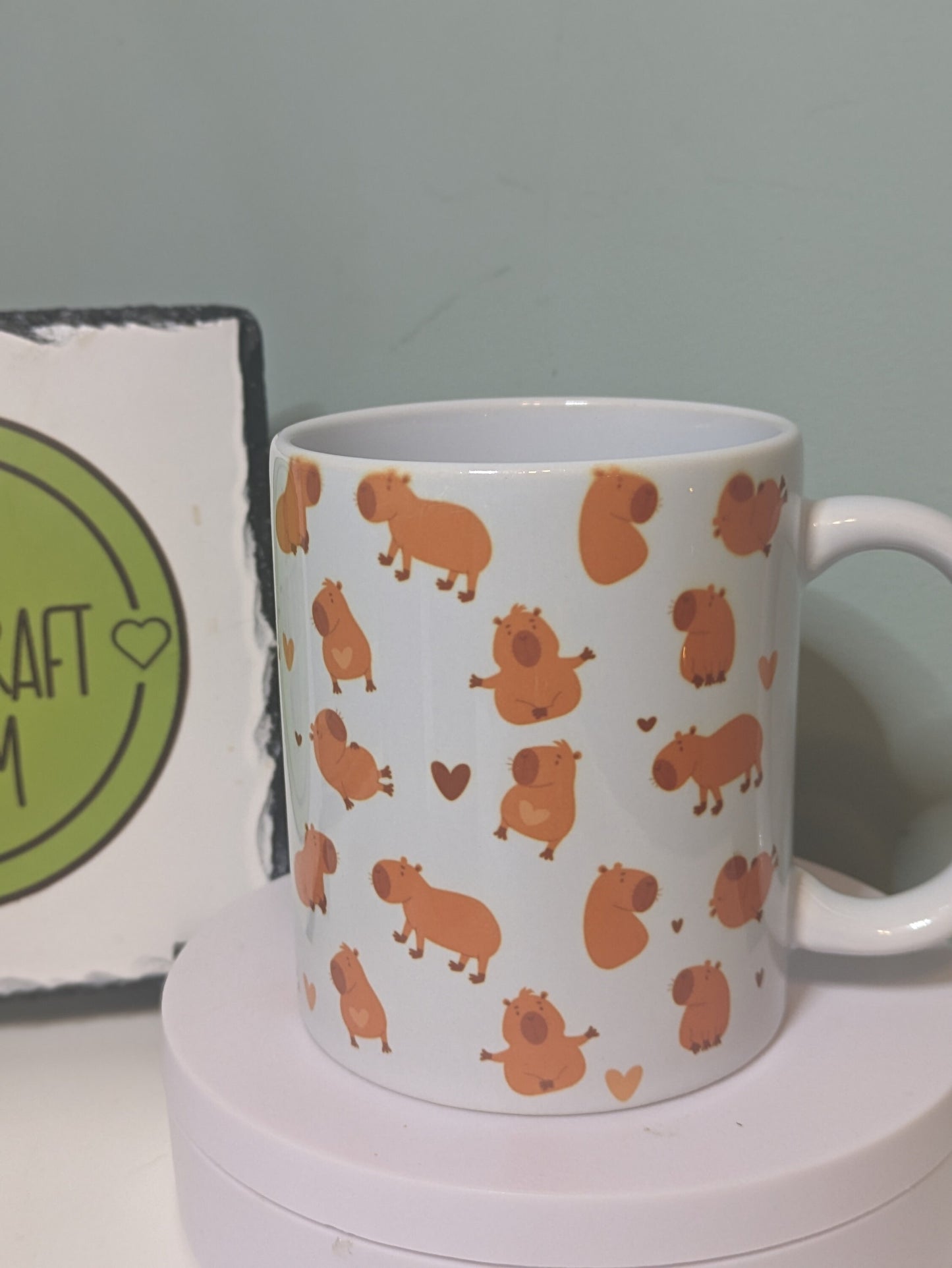 Cute Capybara coffee Mug UK - Funny, Unique Coffee & Tea Cups for Capybara Lovers! Handmade Gifts #CapybaraMug #UKGifts #HandmadeMug