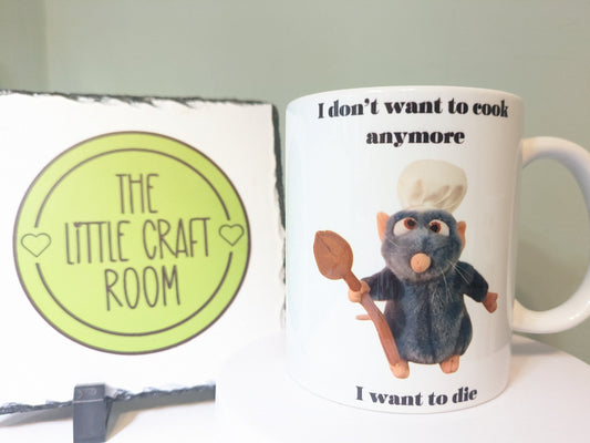 Chef gift. Remy. Rat lover. Meme mug. Cursed mug. Ratatouille. Mental health mug. Birthday gift.