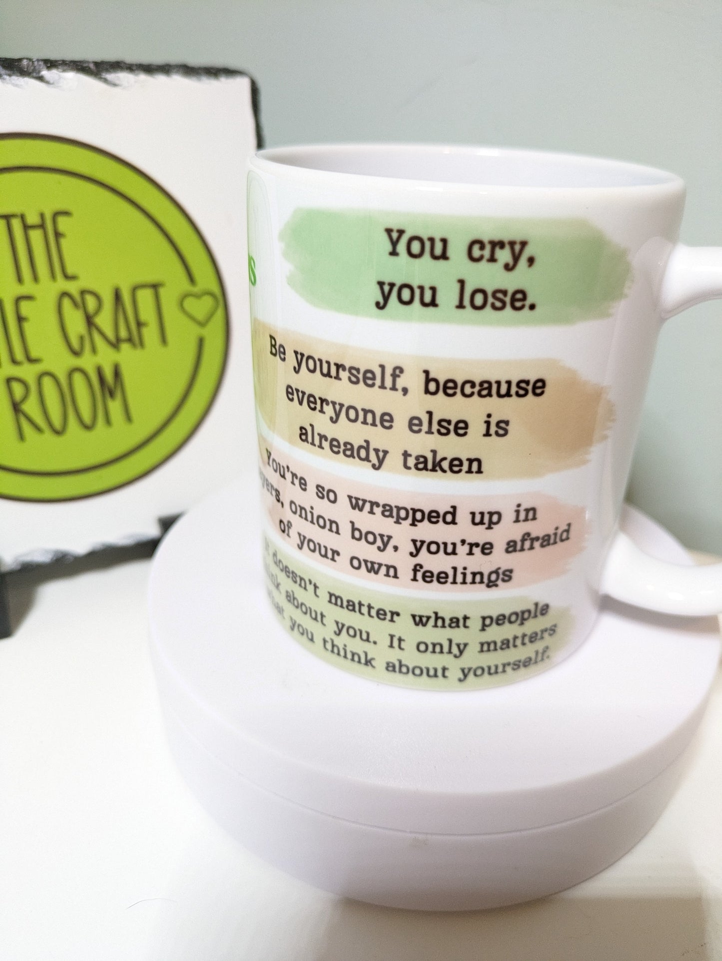Shrek affirmations mug