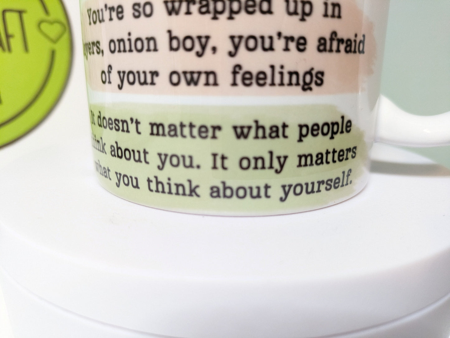 Shrek affirmations mug