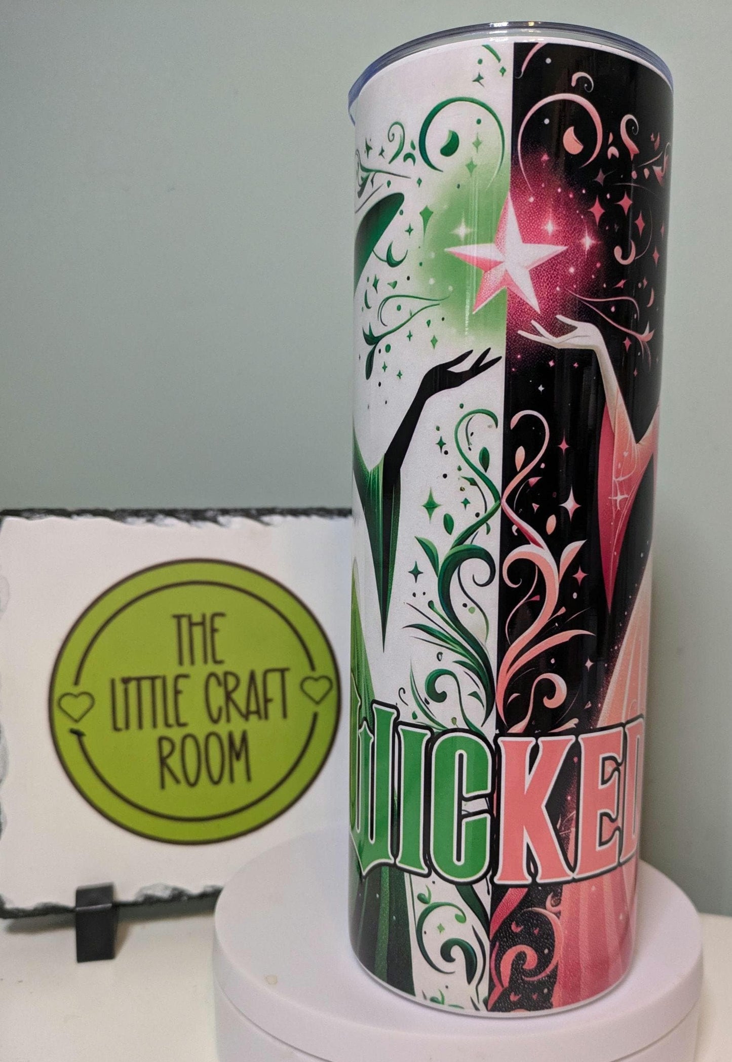 WICKED Inspired Tumbler. Wicked The Musical. Wicked The Movie. Christmas. Autumn . Stocking filler. Birthday. Coffee. Boo Basket. Musicals.