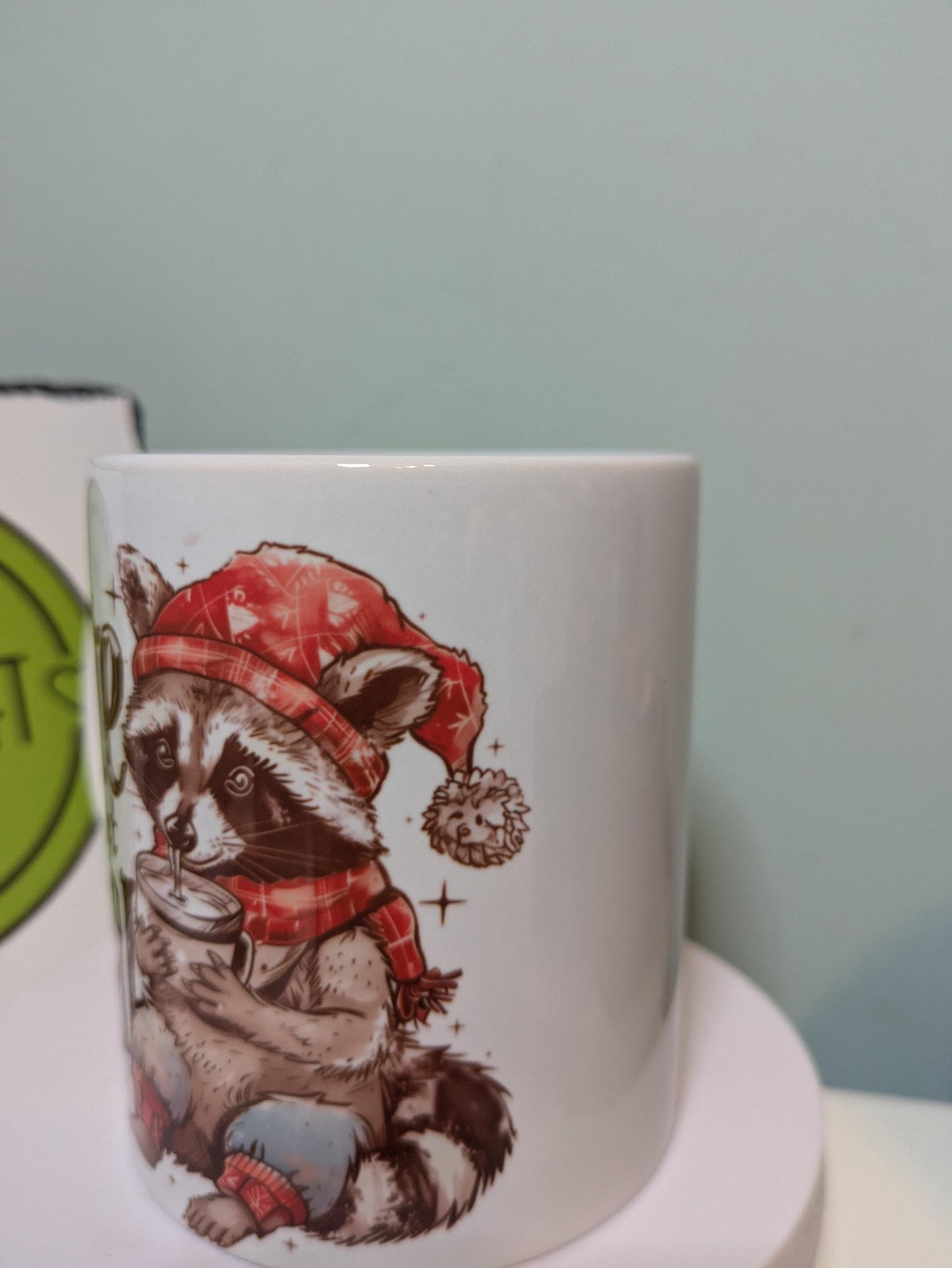 Cute but Feral Racoon Mug