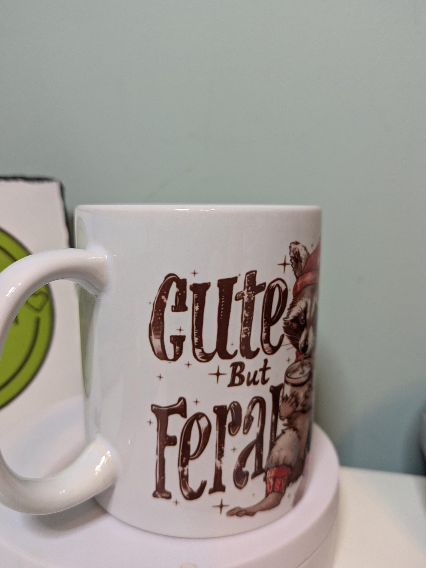 Cute but Feral Racoon Mug