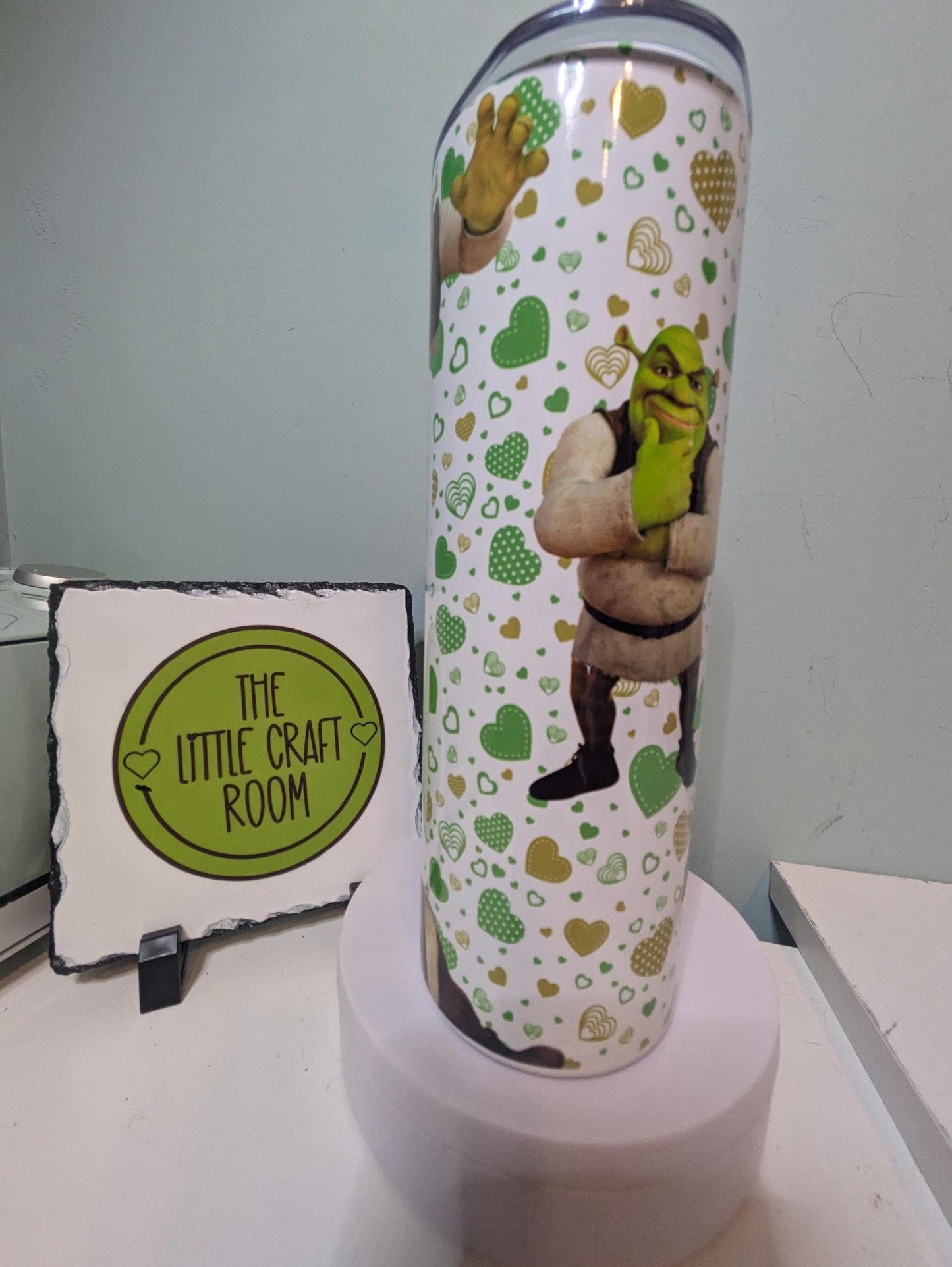Shrek personalised Tumbler. Ogre gift. Cartoon character. Face Meme. Gingerbread Tumbler. Cute Christmas. Secret santa