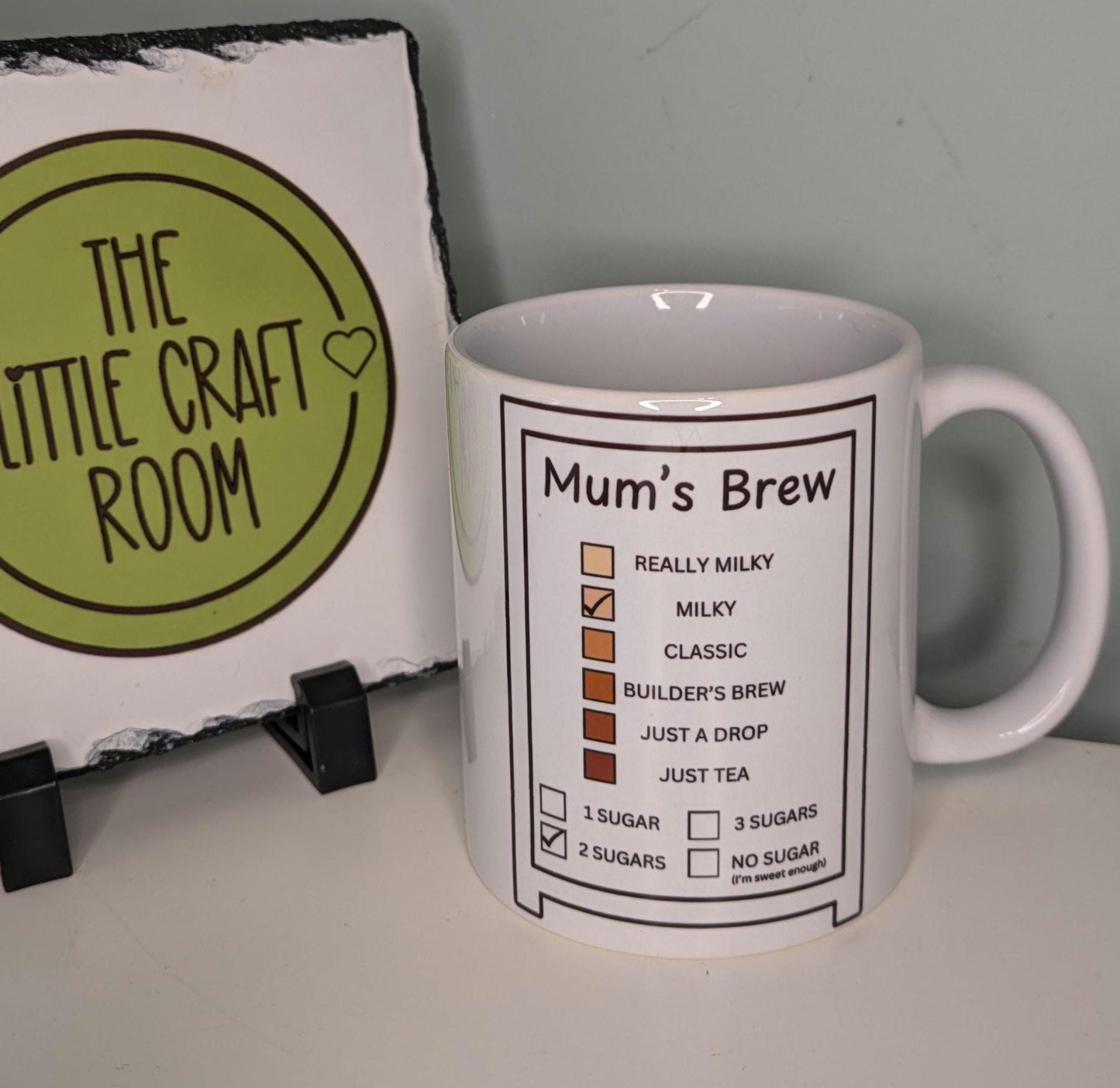 Personalised brew mug. Tea order. Office gift. Mother&#39;s day. Best friend gift. Tea lover. English rose. Coffee mug.