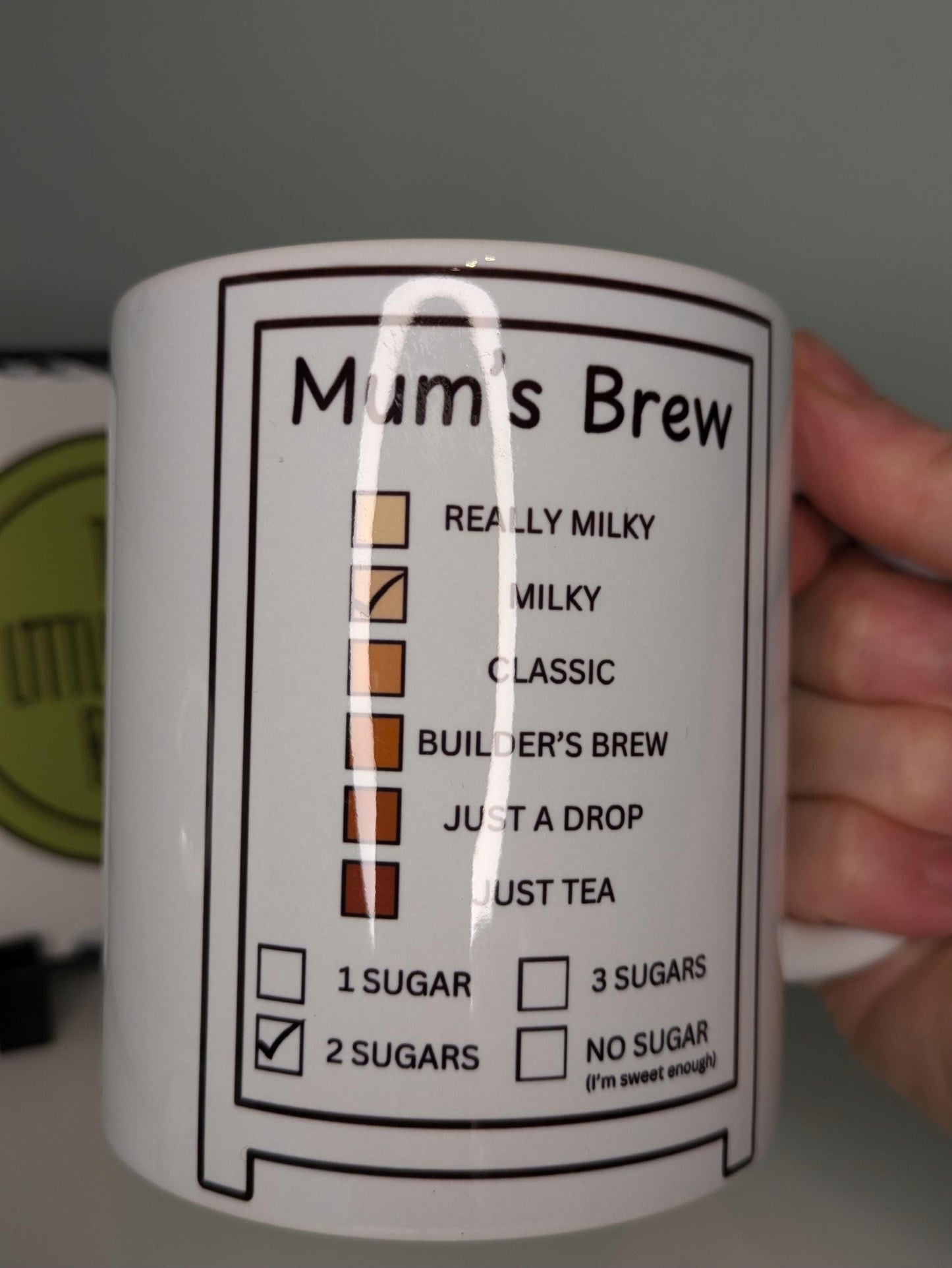 Personalised brew mug. Tea order. Office gift. Mother&#39;s day. Best friend gift. Tea lover. English rose. Coffee mug.