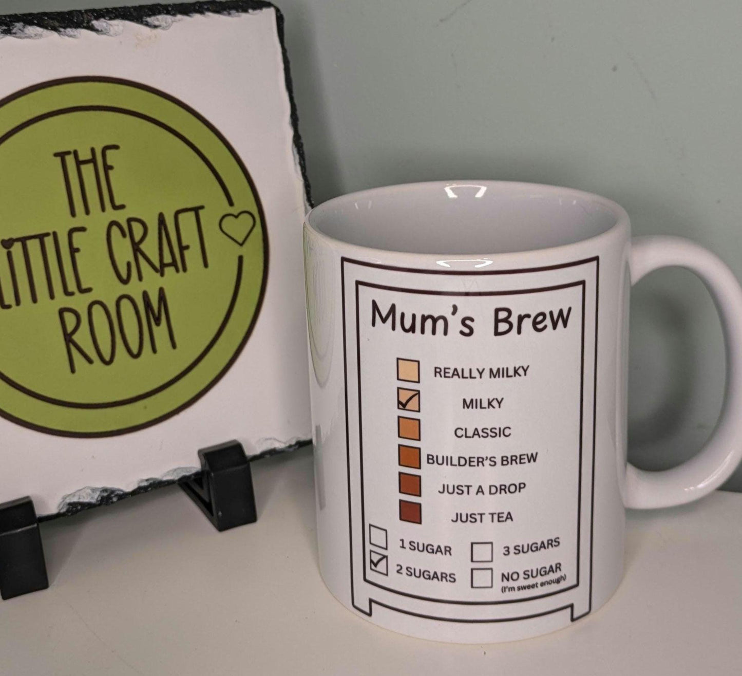 Personalised brew mug. Tea order. Office gift. Mother&#39;s day. Best friend gift. Tea lover. English rose. Coffee mug.