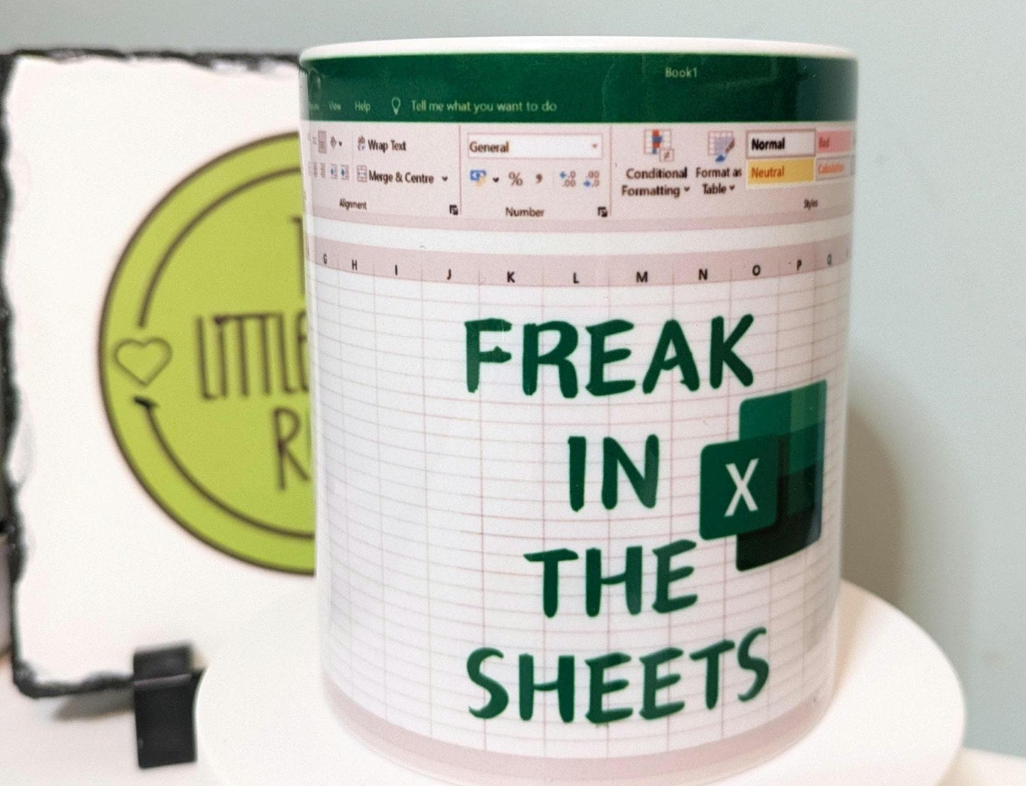 Excel Freak in the Sheets mug