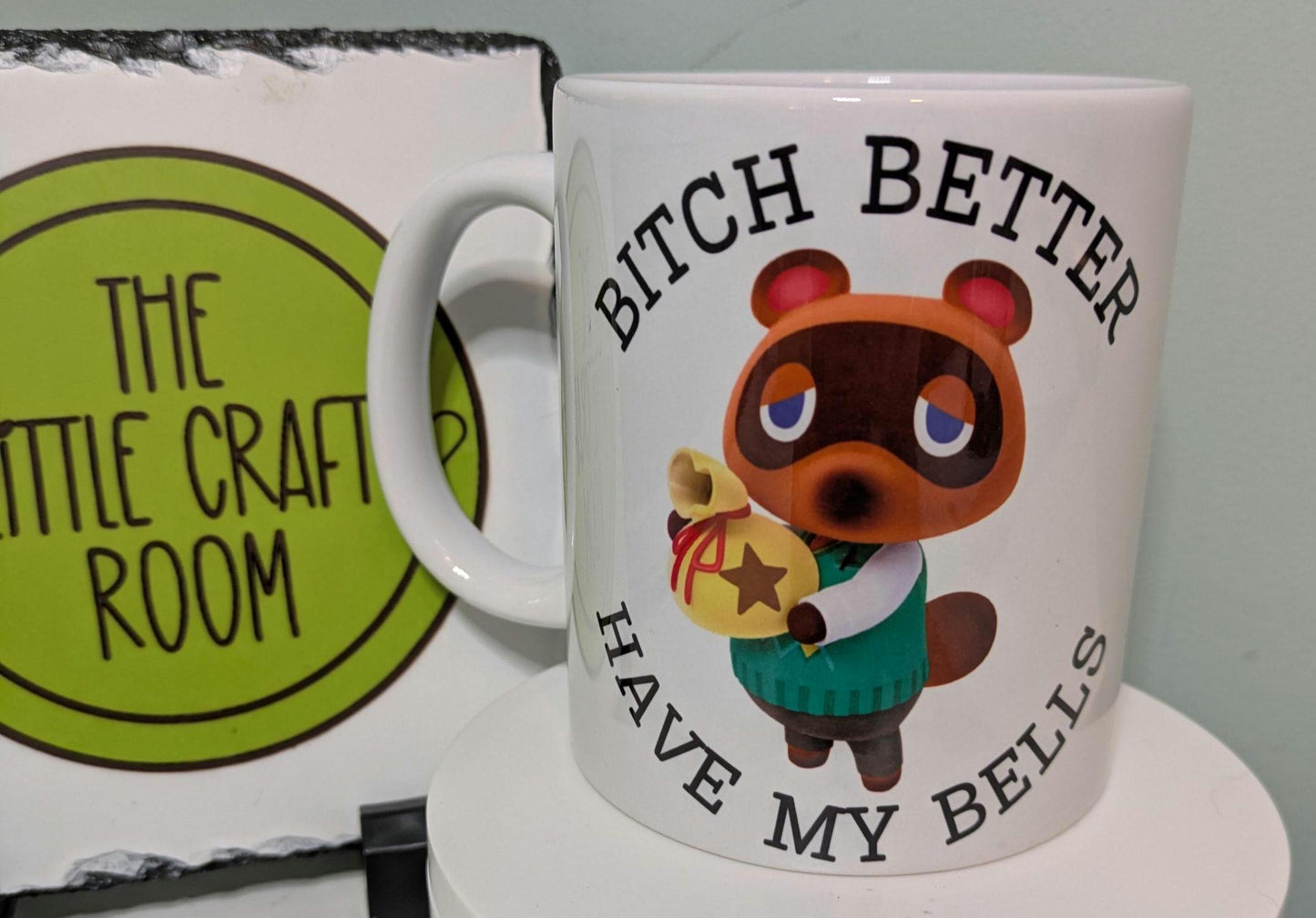Bitch better have my bells Tom Nook Animal Crossing mug