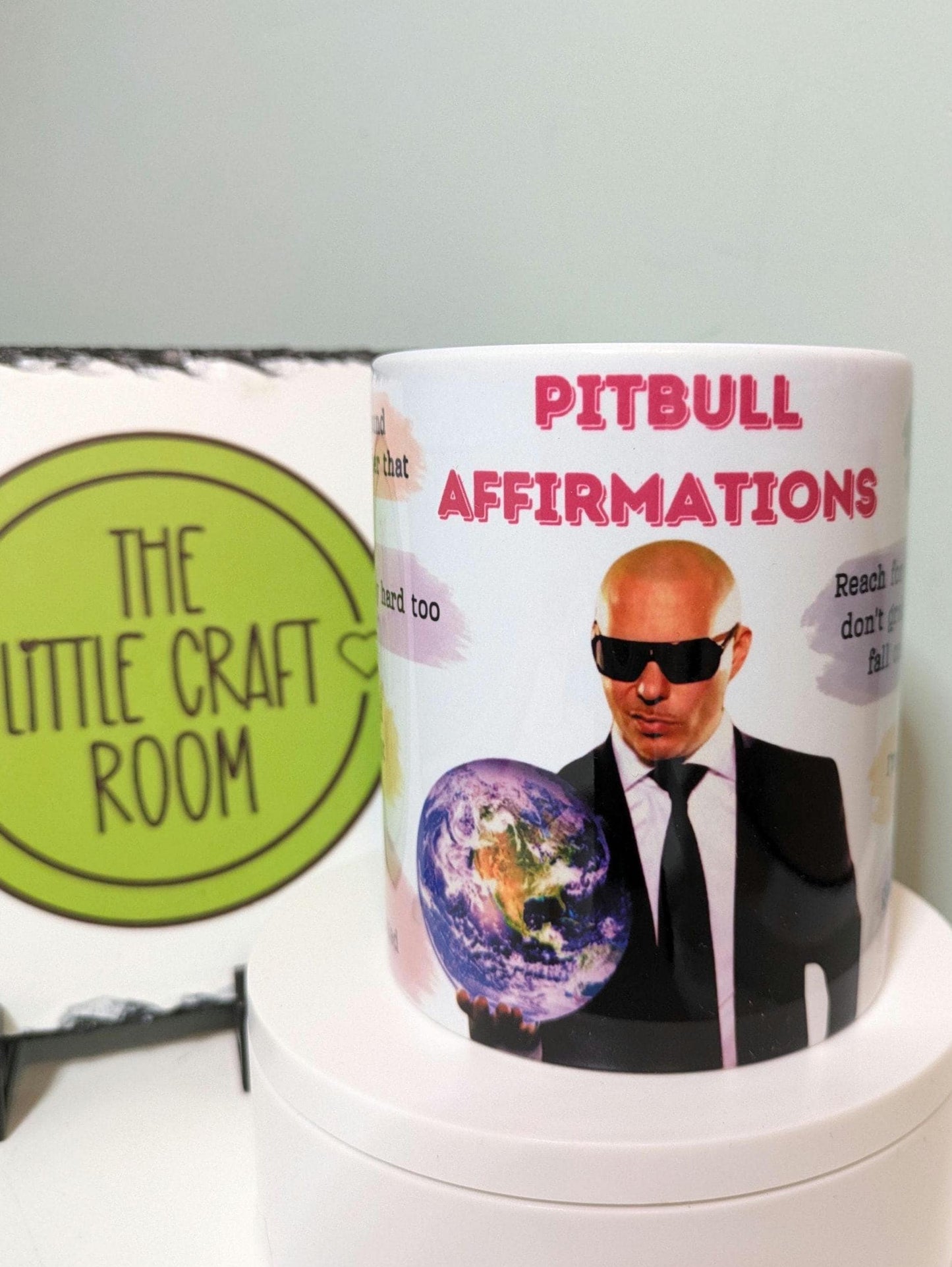 Personalised Pitbull Affirmations V2 Mr Worldwide mug