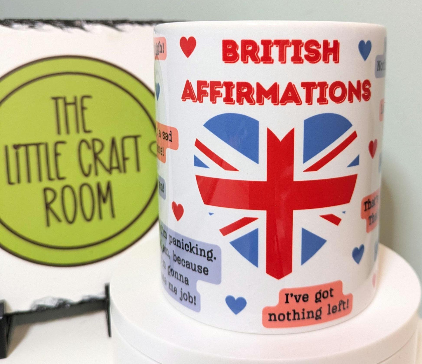British affirmations mug