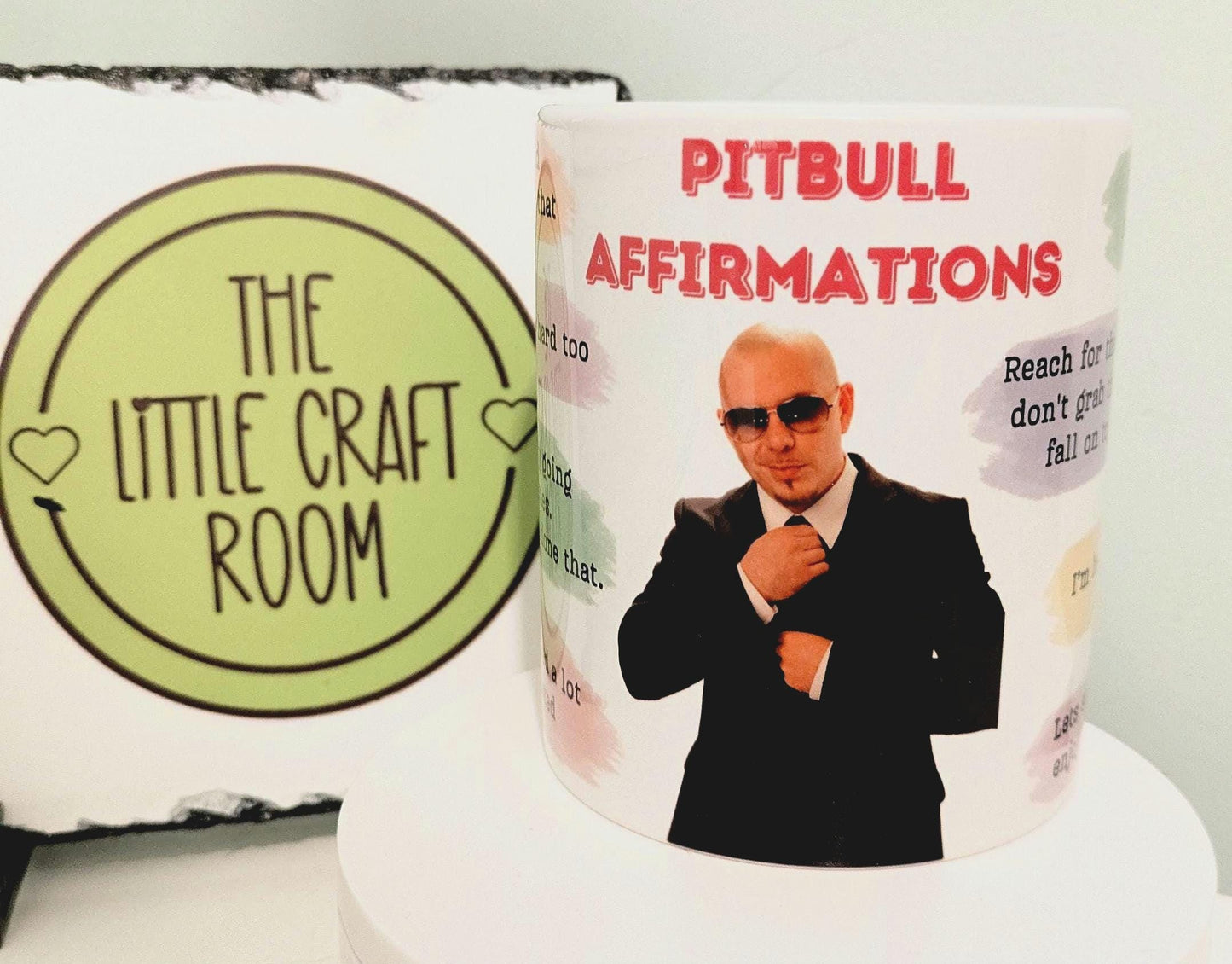 Personalised Pitbull Affirmations V1 Mr Worldwide mug